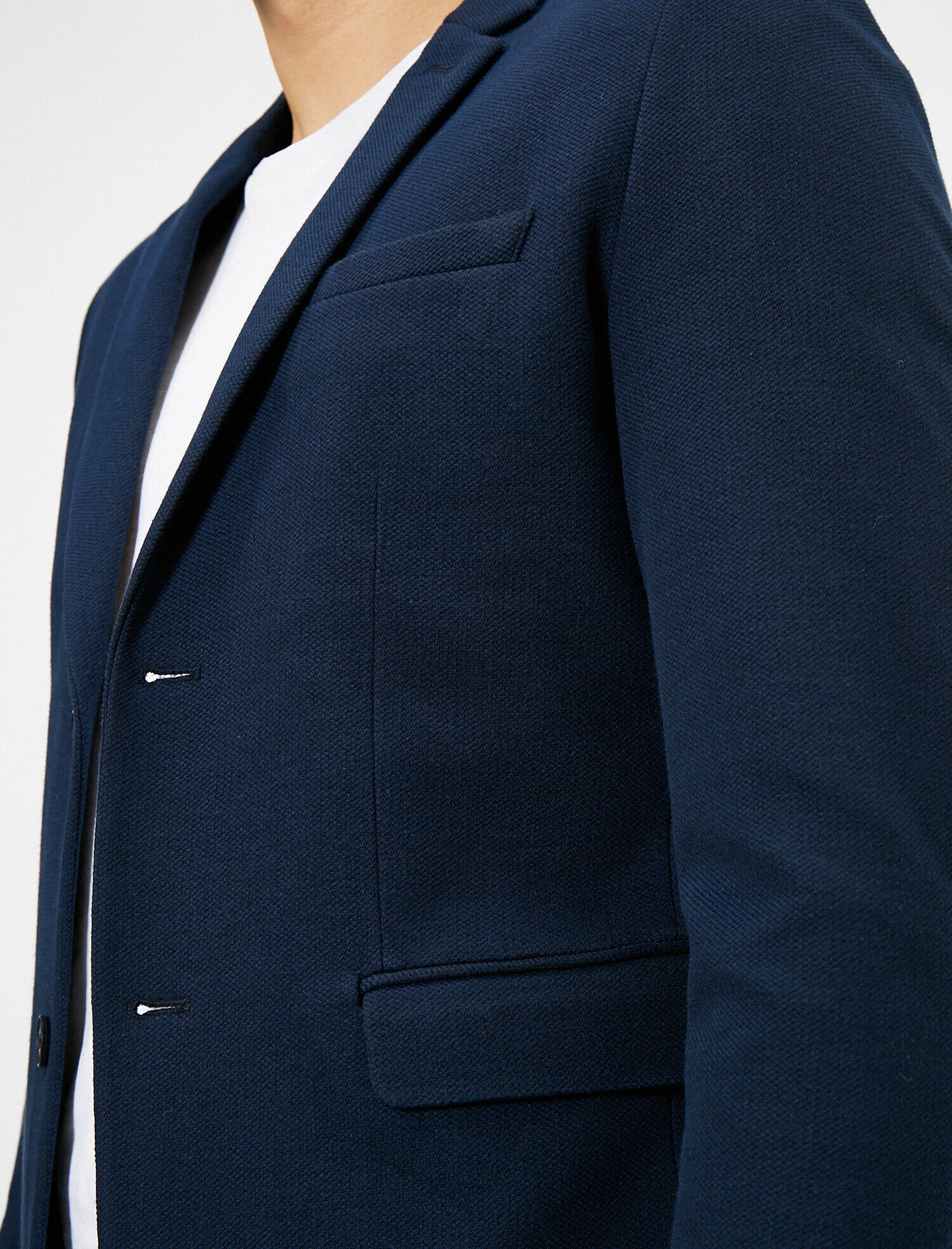 Cep Detaylı Düğmeli Blazer Ceket