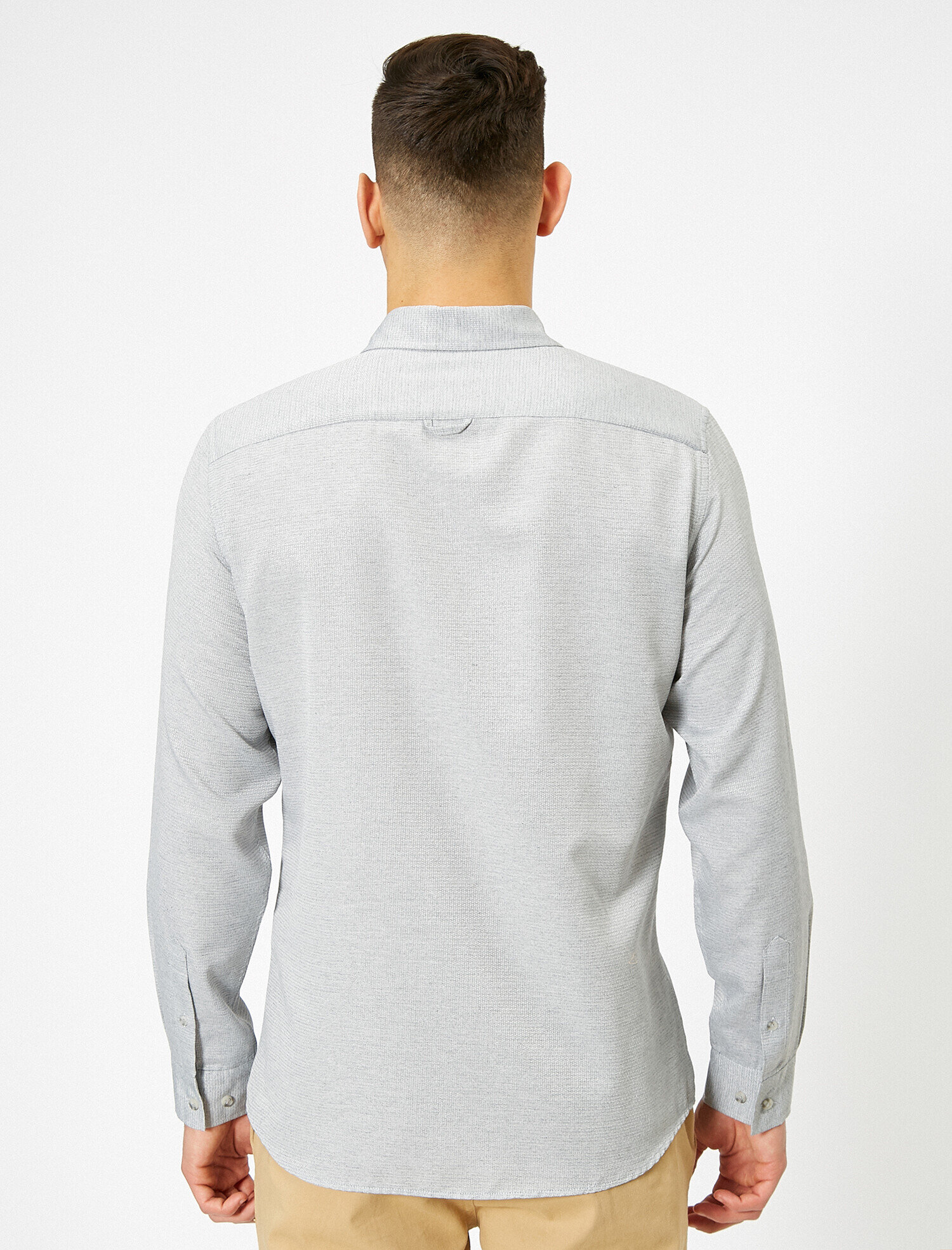 Tek Cepli Uzun Kollu Slim Fit Casual Gömlek