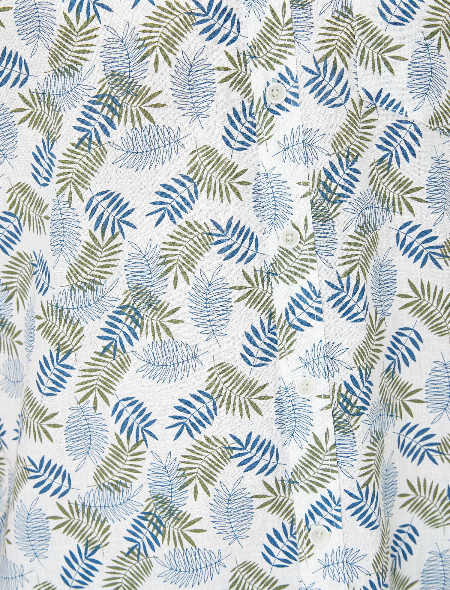   Pamuklu Kısa Kollu Desenli Gömlek