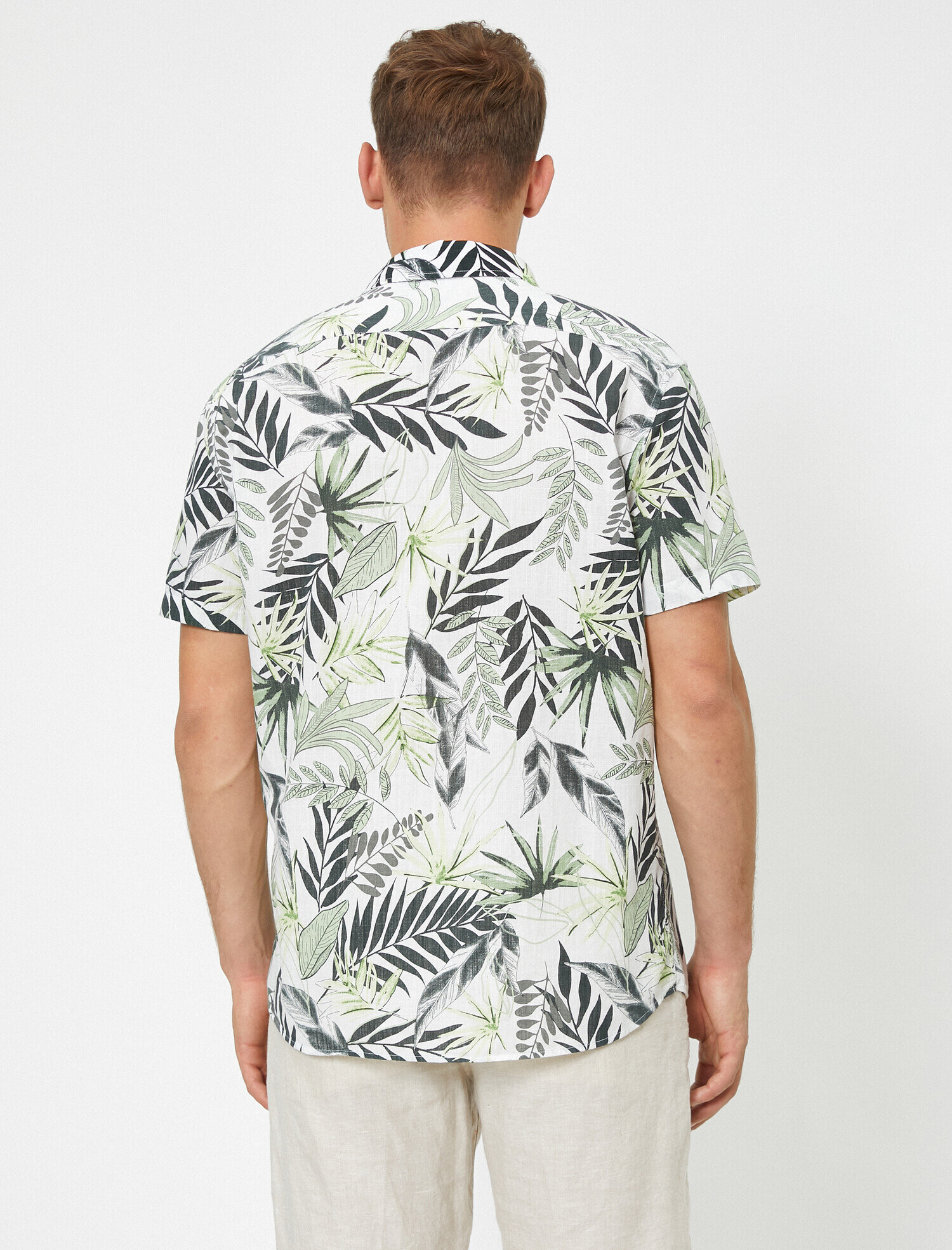   Kısa Kollu Desenli Gömlek