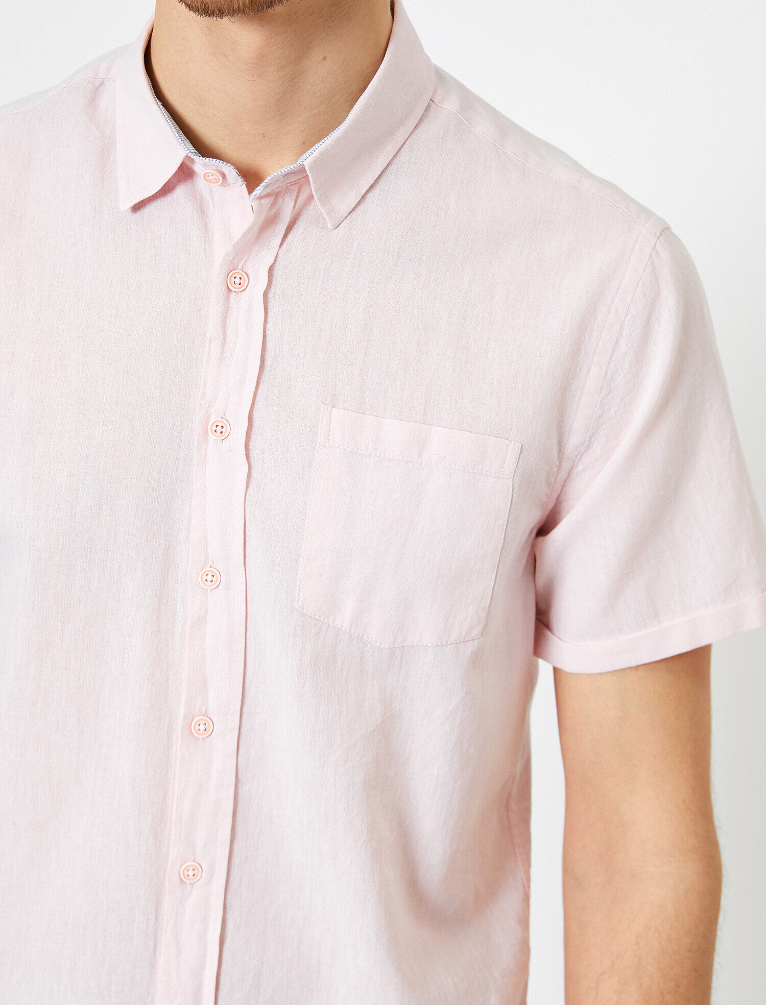   Tek Cepli Slim Fit Kısa Kollu Gömlek