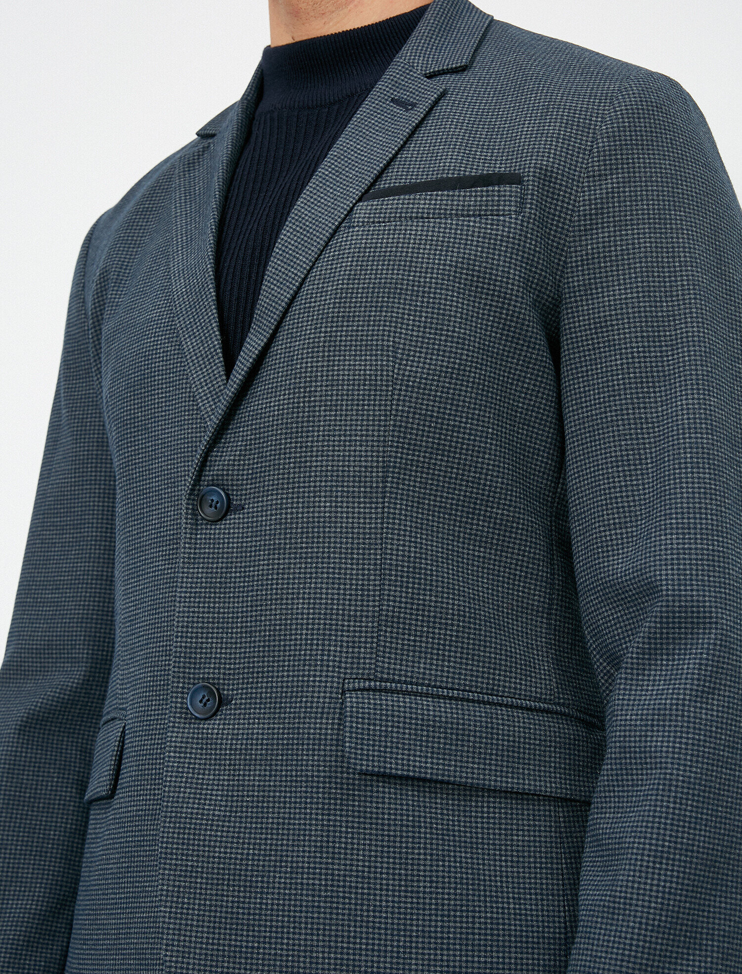   Cep Detaylı Düğmeli Blazer Ceket