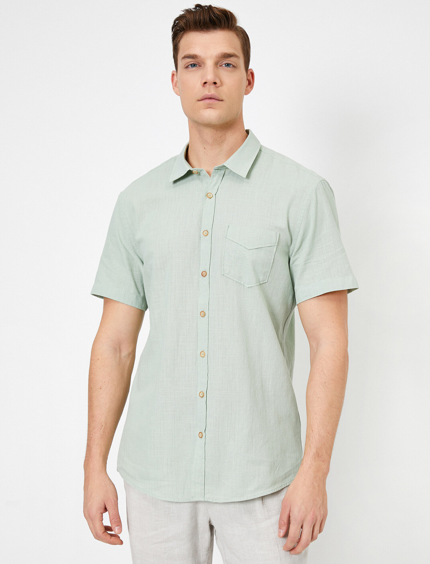   Cep Detaylı Gömlek