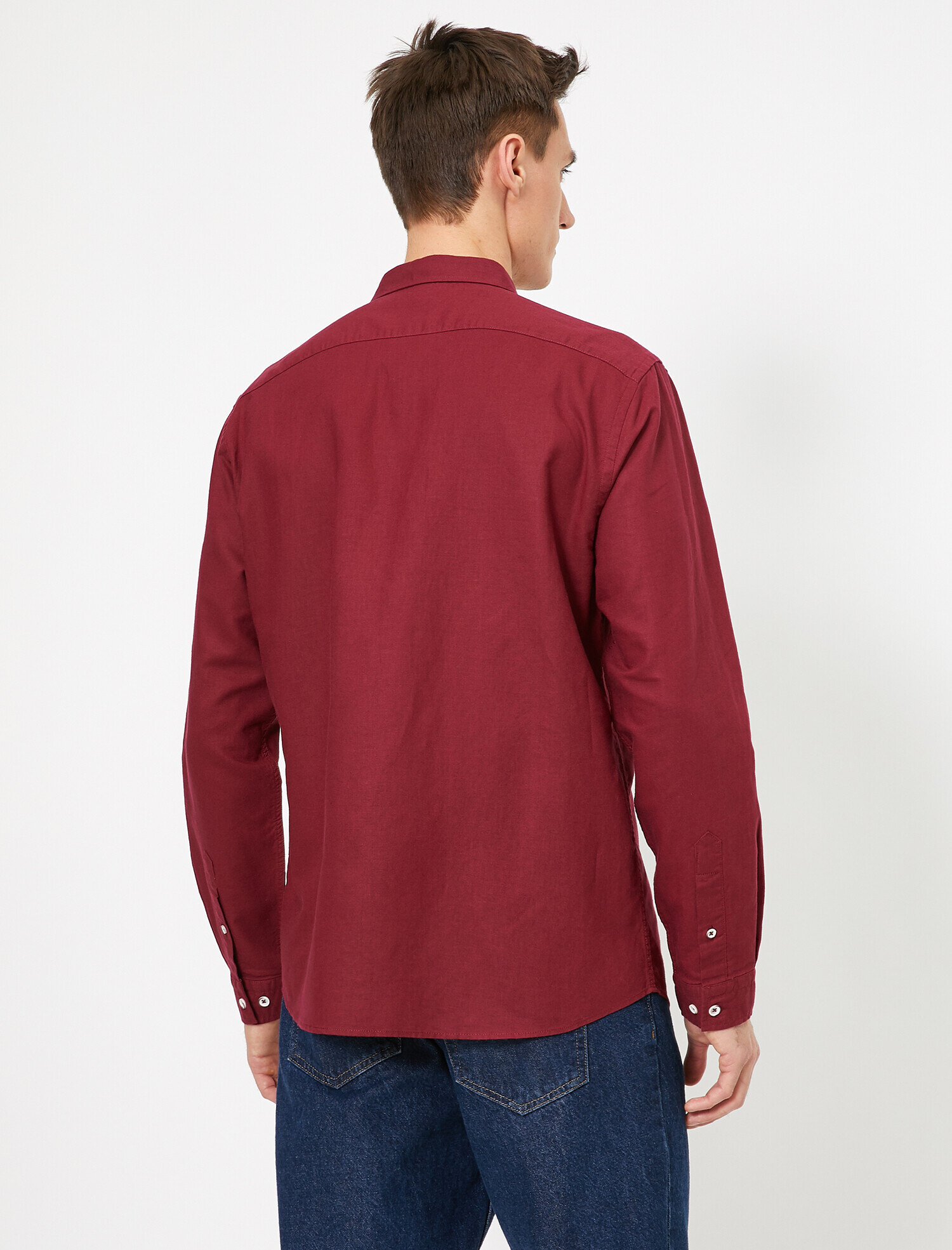   Uzun Kollu Tek Cepli Regular Fit Gömlek