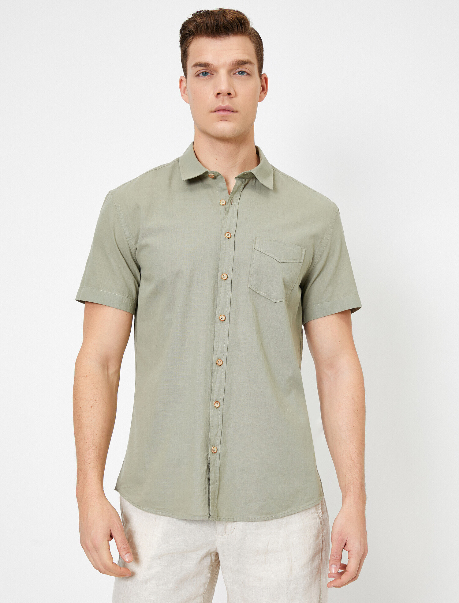   Cep Detaylı Gömlek