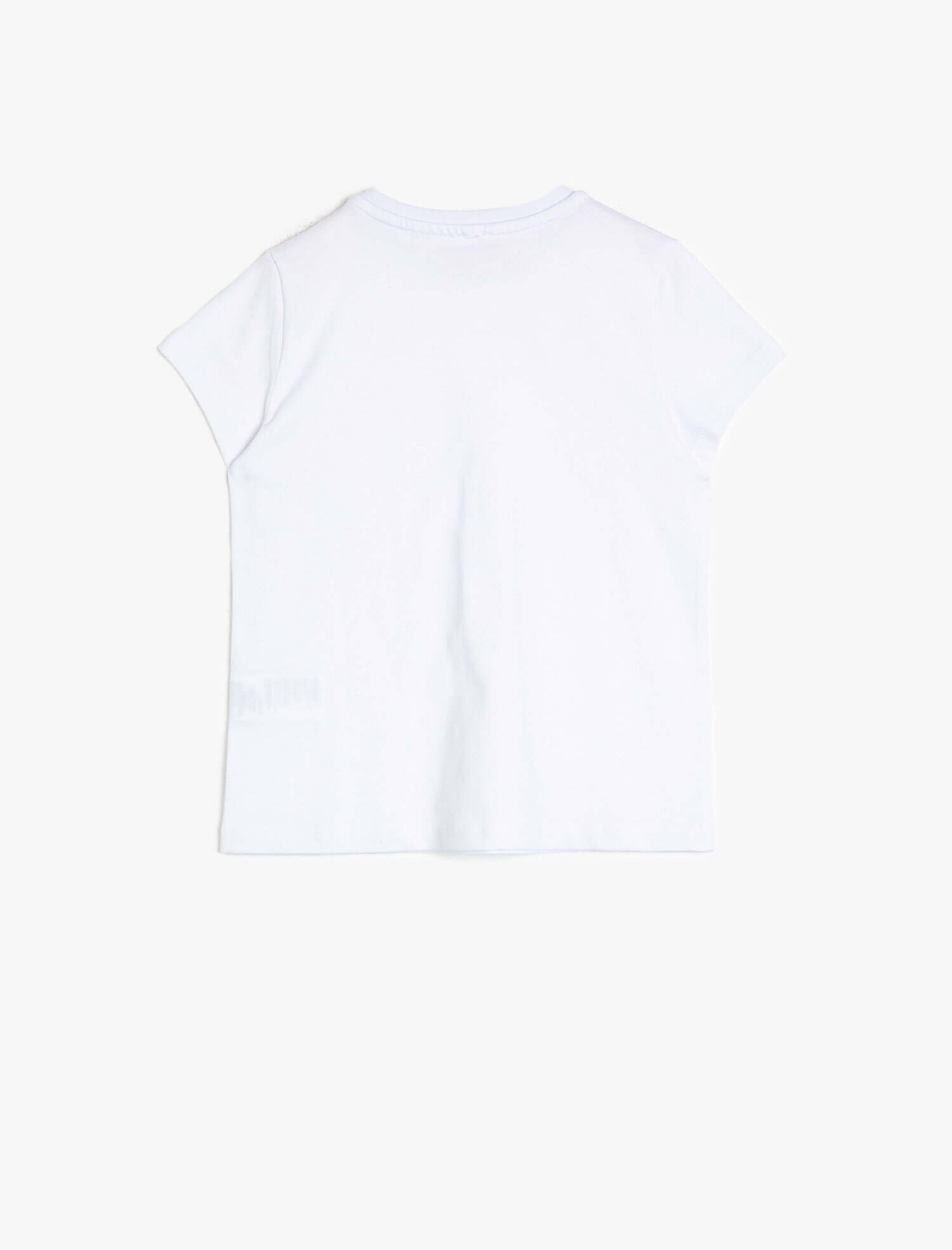  Kız Çocuk Yumuşak Pamuklu Bisiklet Yaka Kısa Kollu Tişört