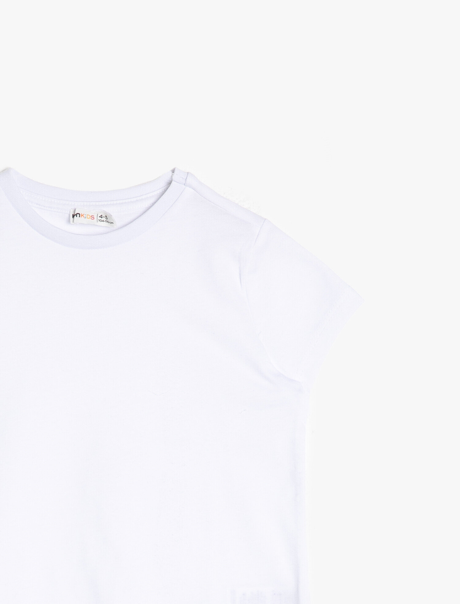  Kız Çocuk Yumuşak Pamuklu Bisiklet Yaka Kısa Kollu Tişört