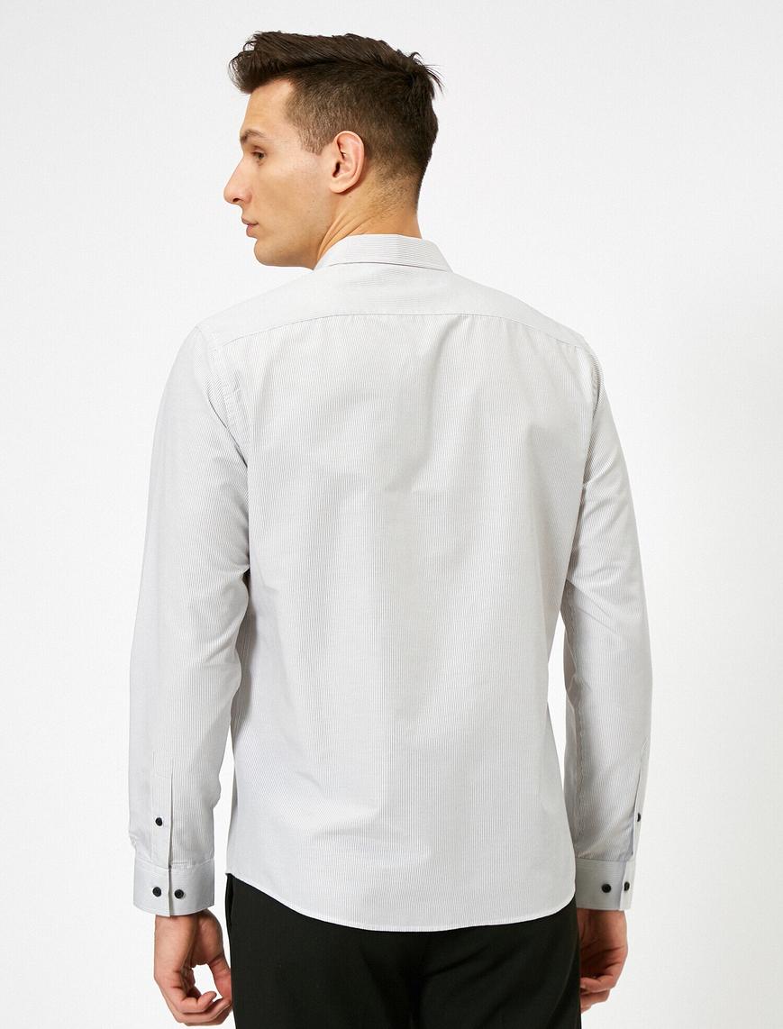   Ön Patı Ekstraforlu Slim Fit Smart Gömlek Non Iron