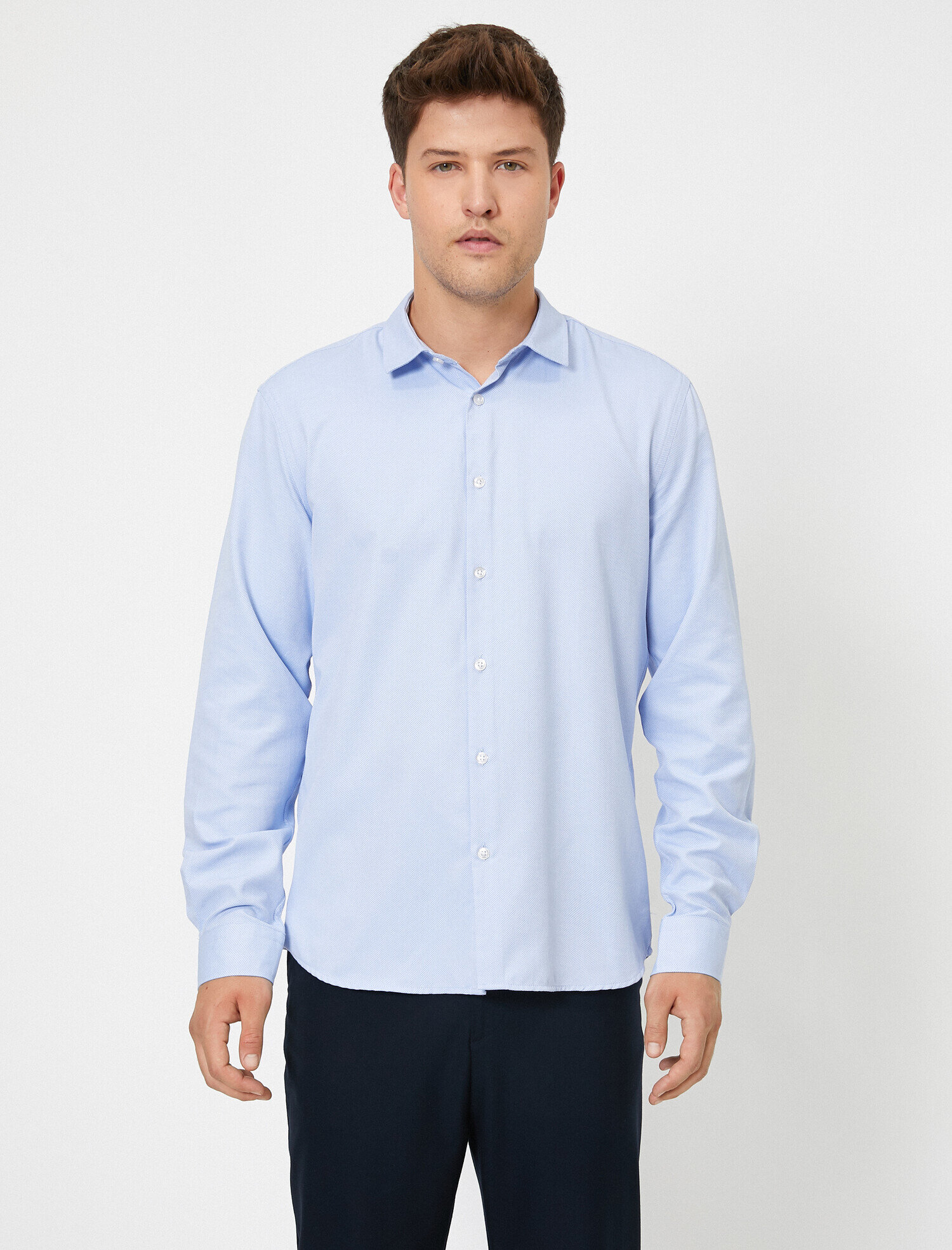   Klasik Yaka Uzun Kollu Gömlek Non Iron