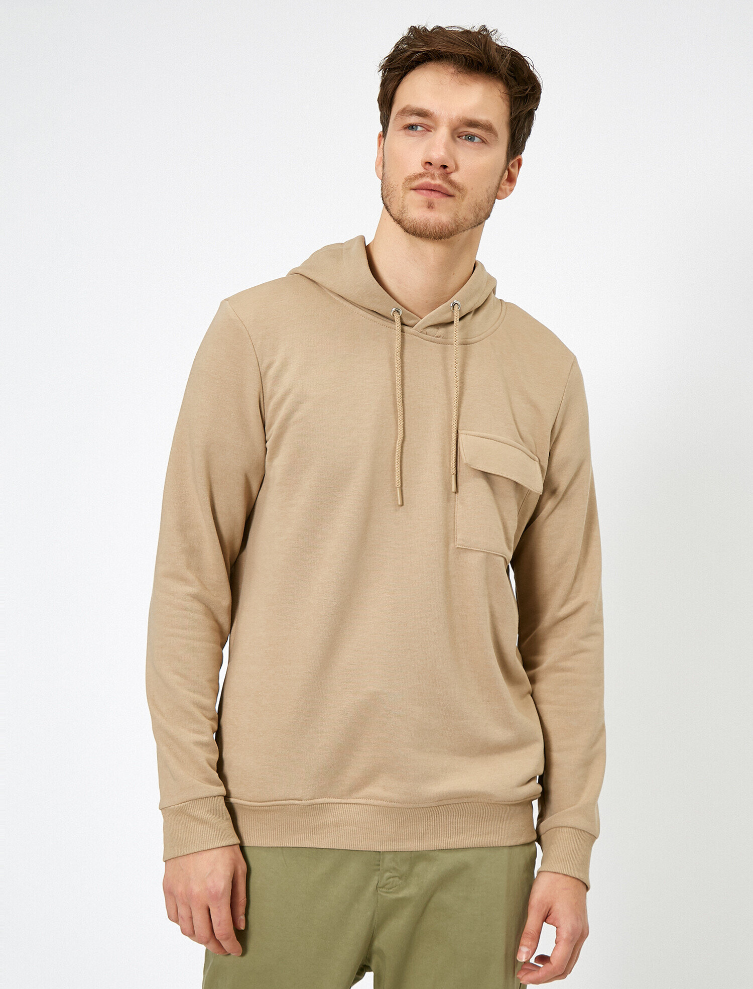   Kapüşonlu Cep DetaylıSweatshirt