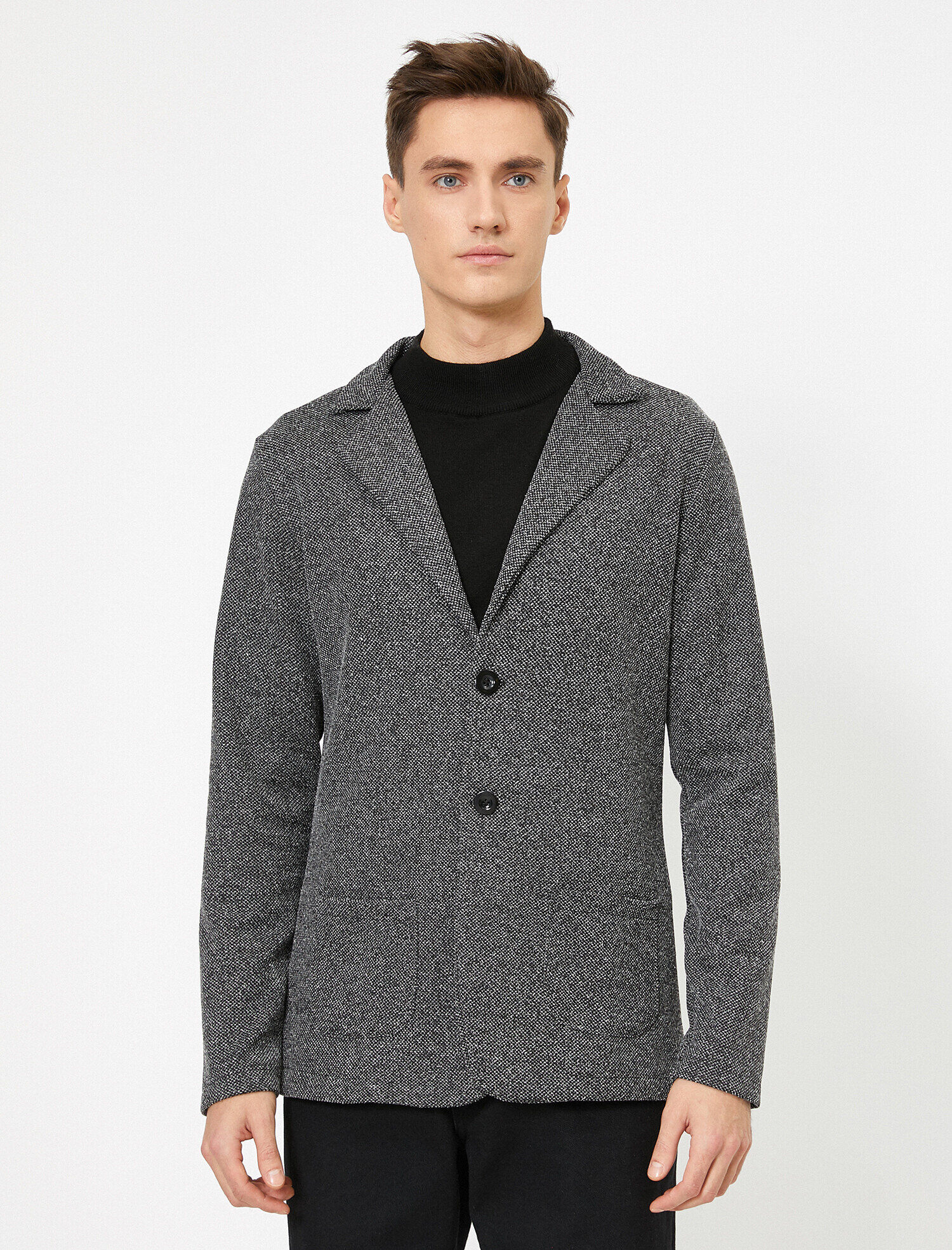   Düğme Detaylı Blazer Form Slim Fit Hırka