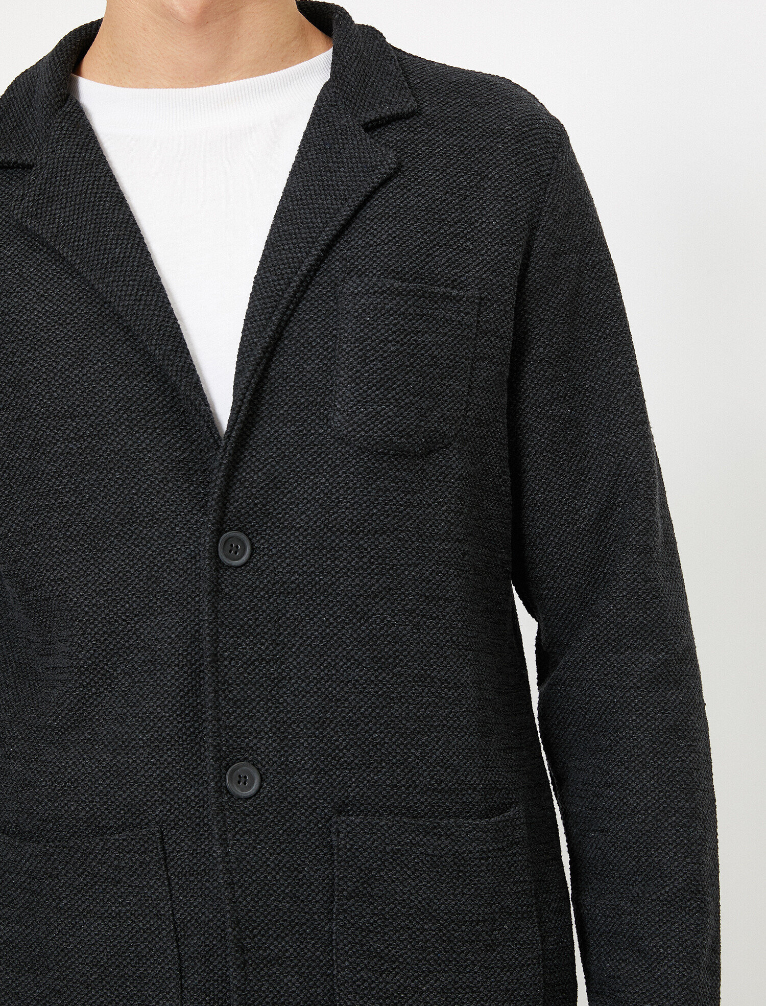   Blazer Form Düğme Detaylı Slim Fit Hırka