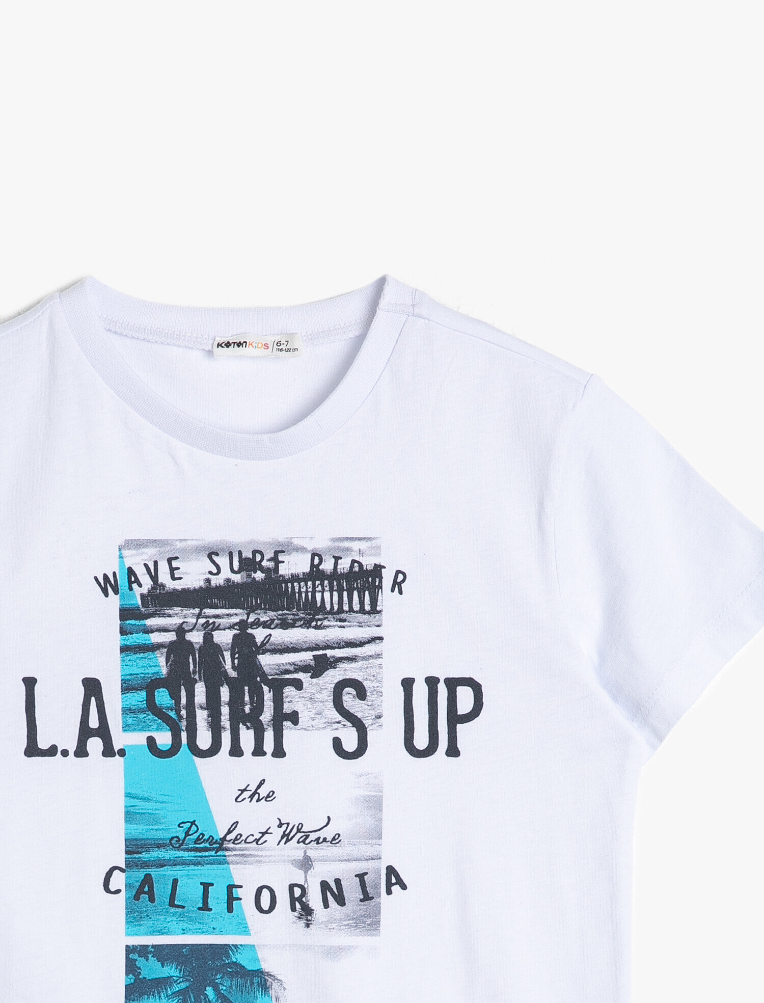  Erkek Çocuk Baskılı Pamuklu Kısa Kollu Bisiklet Yaka Tişört