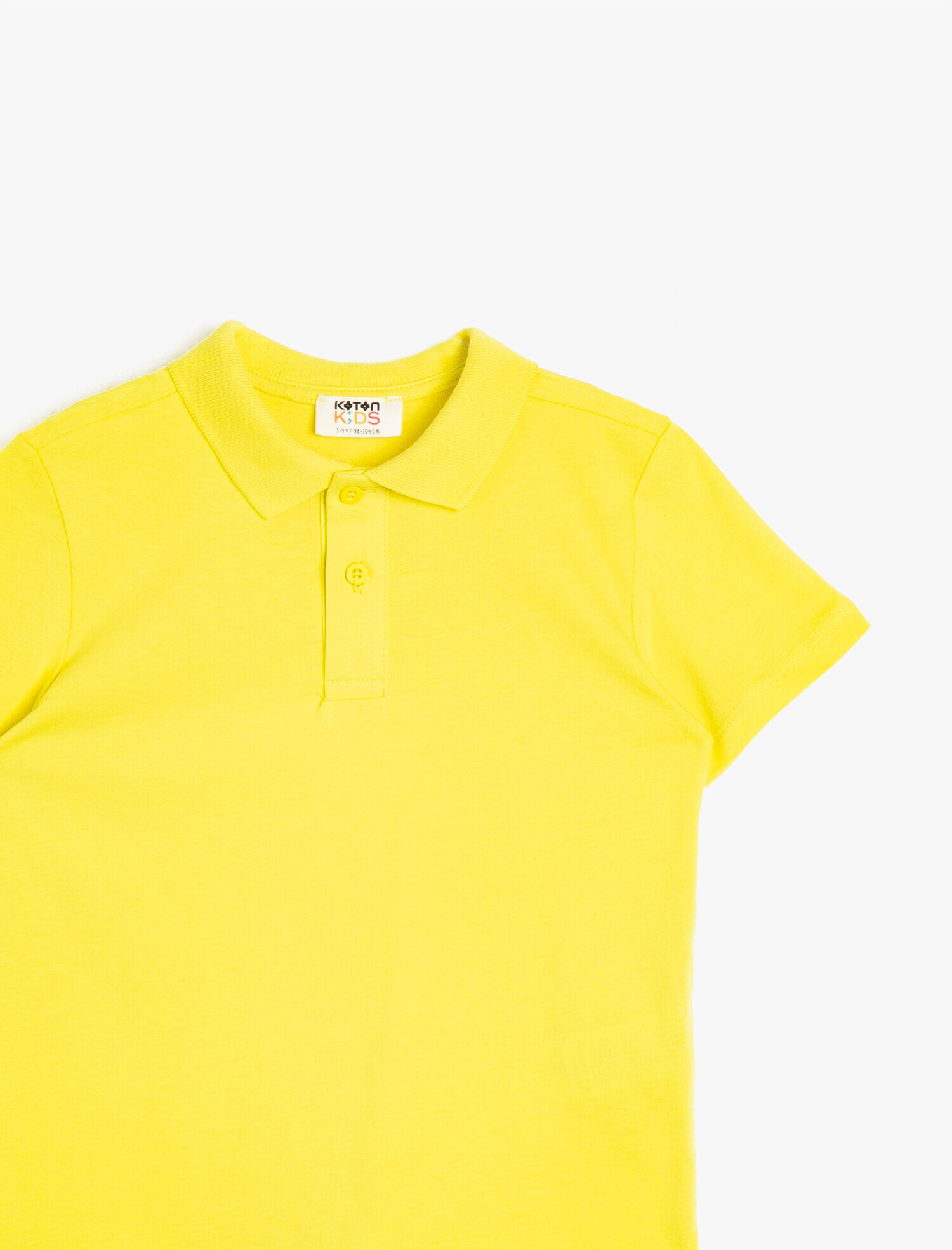 Erkek Çocuk Polo Yaka Pamuklu Düğmeli Kısa Kollu Tişört