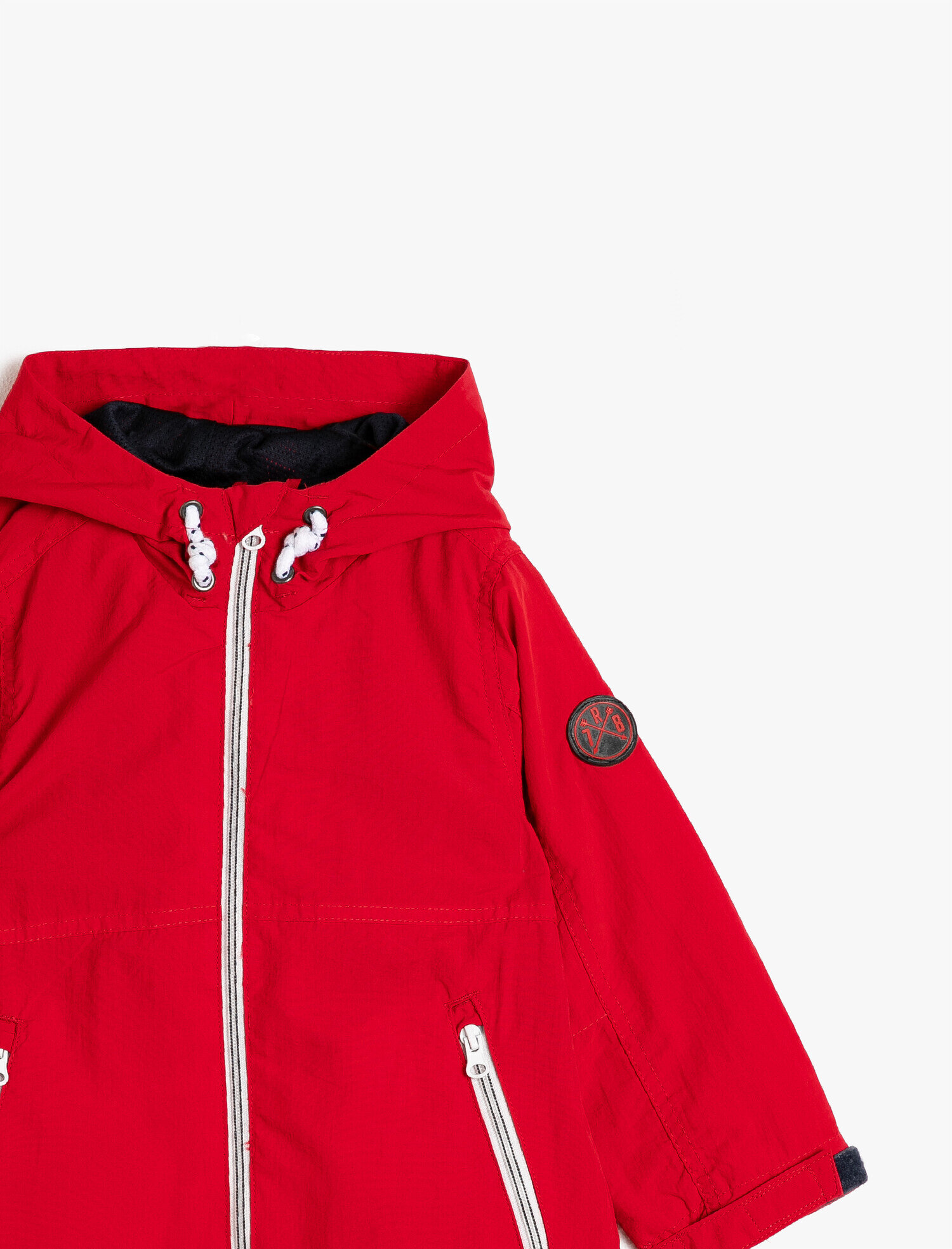  Erkek Çocuk Kapüşonlu Fermuar Detaylı Cepli Mont