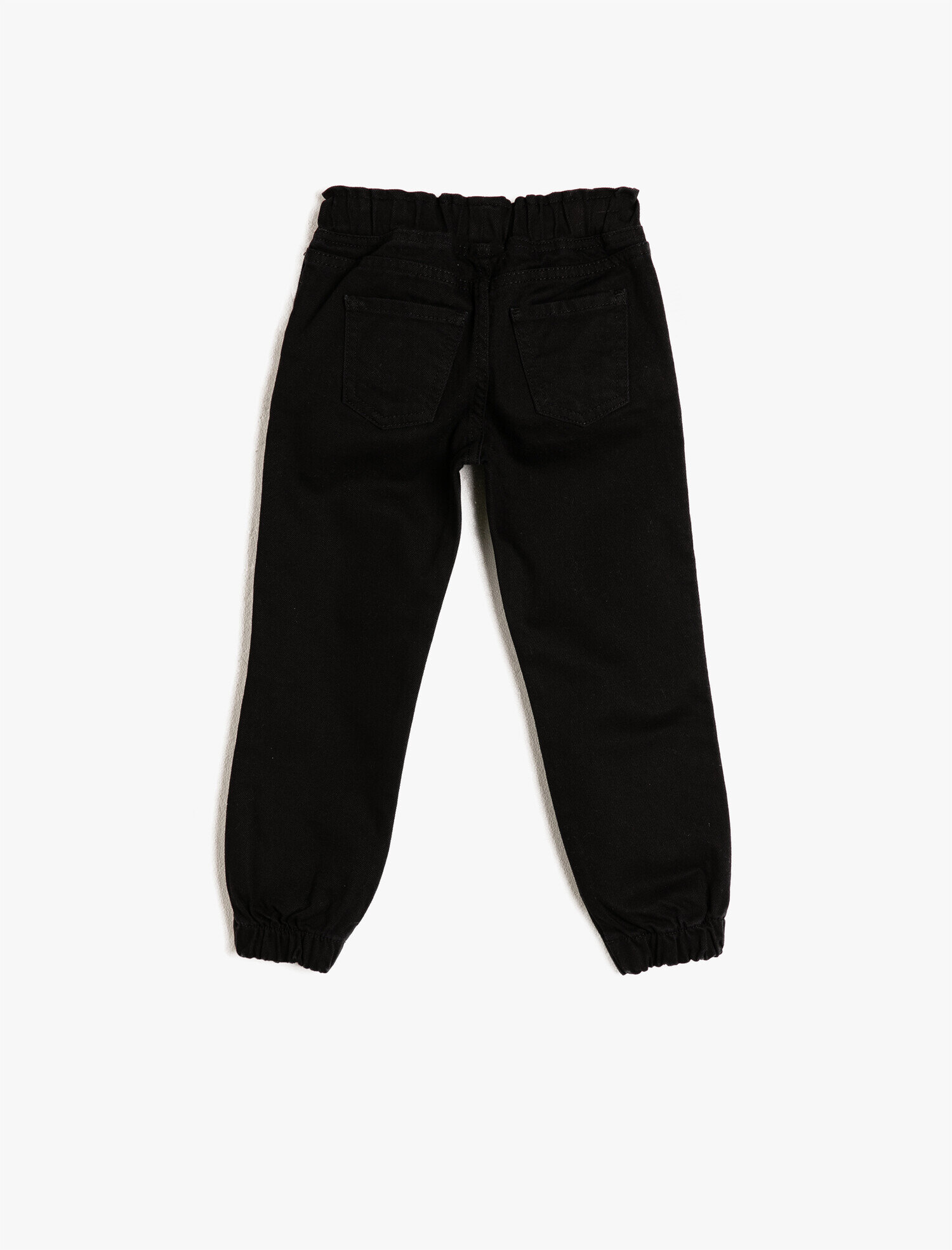  Erkek Çocuk Kot Pantolon Jogger Beli Lastikli Cepli Pamuklu - Jegging Jean