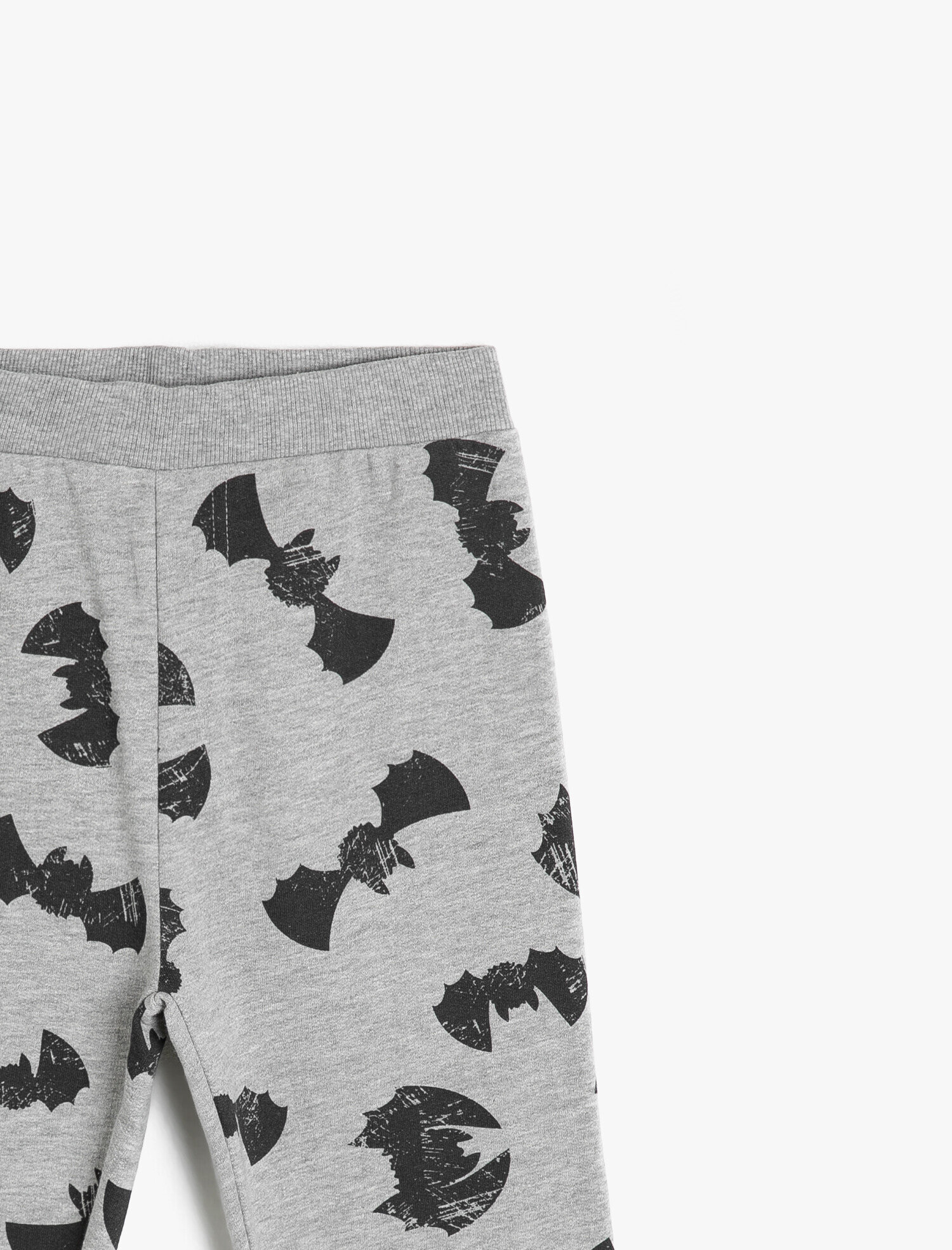 Erkek Çocuk Baskılı İçi Yumuşak Tüylü Paçası Beli Ribanalı Jogger Eşofman Altı