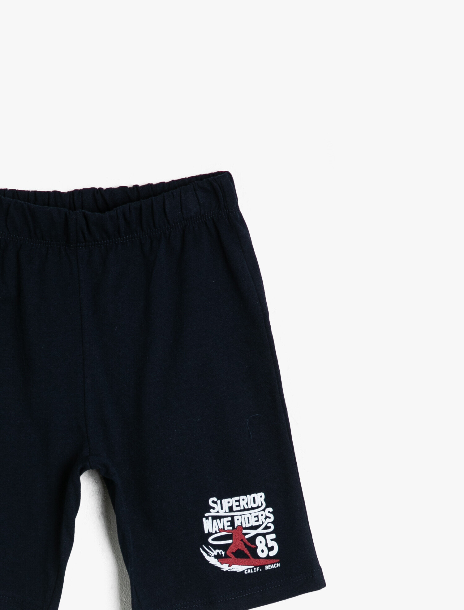  Erkek Çocuk Baskılı Şort Pamuklu Beli Lastikli