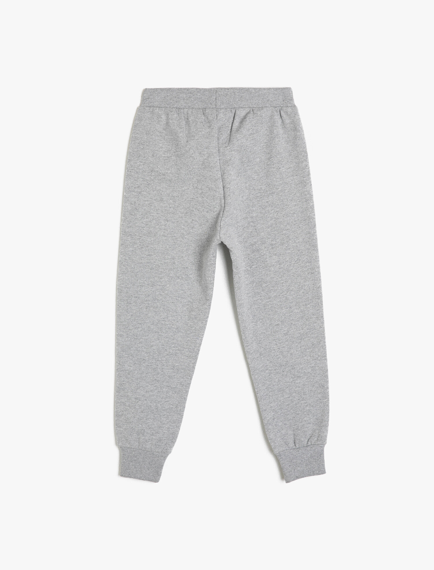  Erkek Çocuk İçi Yumuşak Tüylü Sweatshirt Kumaşından Paçası Ribanalı Jogger Eşofman Altı