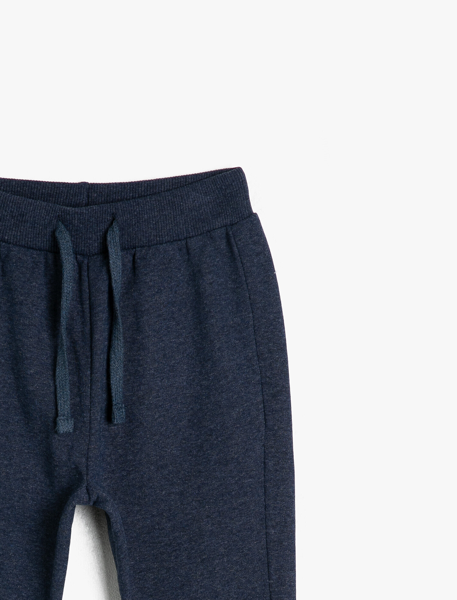  Erkek Çocuk İçi Yumuşak Tüylü Sweatshirt Kumaşından Paçası Ribanalı Jogger Eşofman Altı