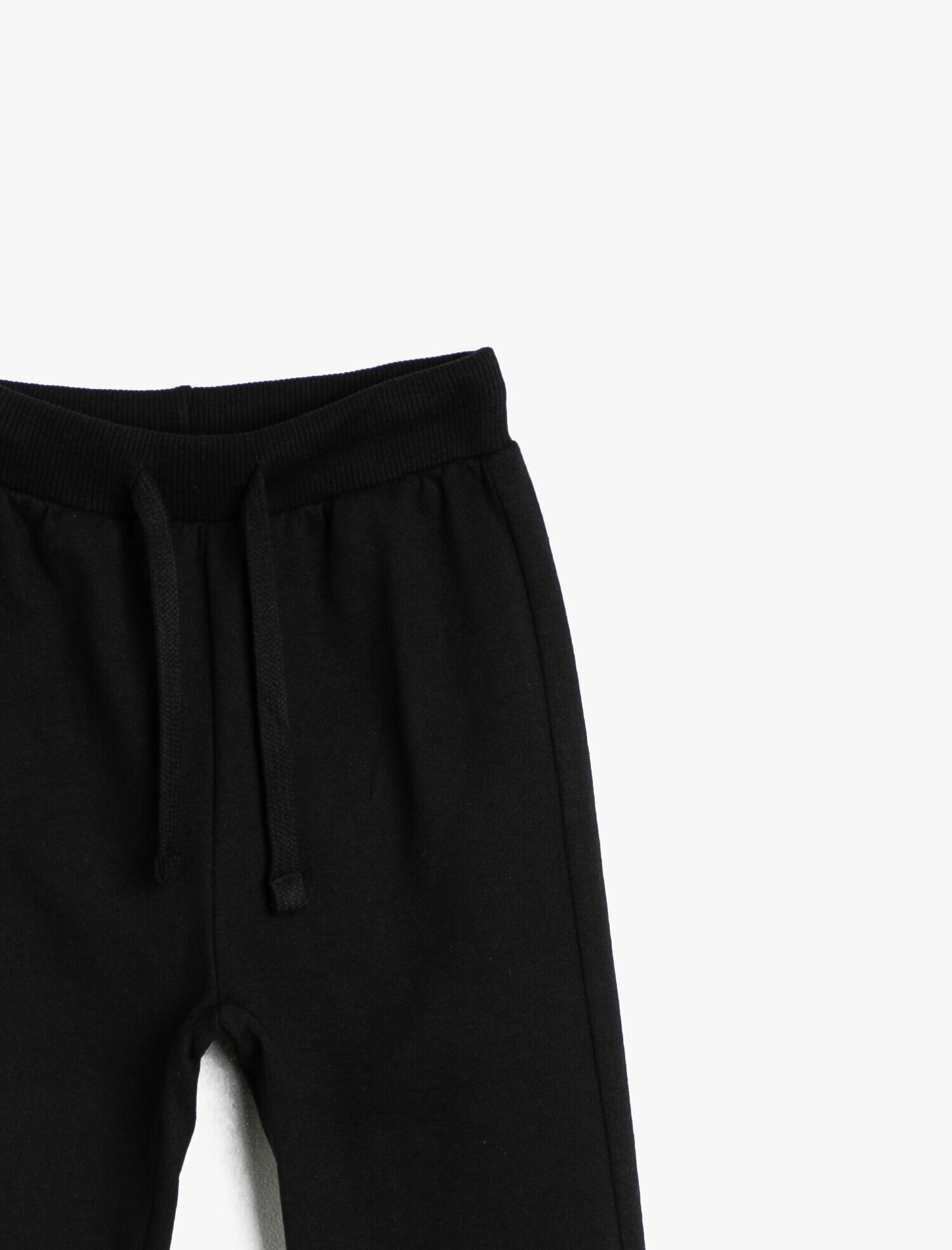 Erkek Çocuk İçi Yumuşak Tüylü Sweatshirt Kumaşından Paçası Ribanalı Jogger Eşofman Altı