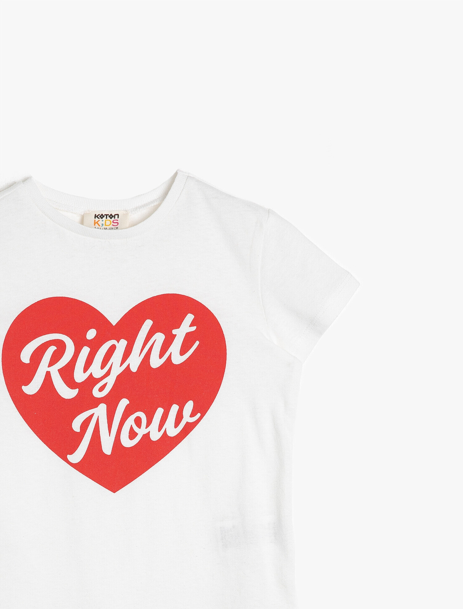  Kız Çocuk Pamuklu Yumuşak Baskılı Bisiklet Yaka Kısa Kollu Tişört