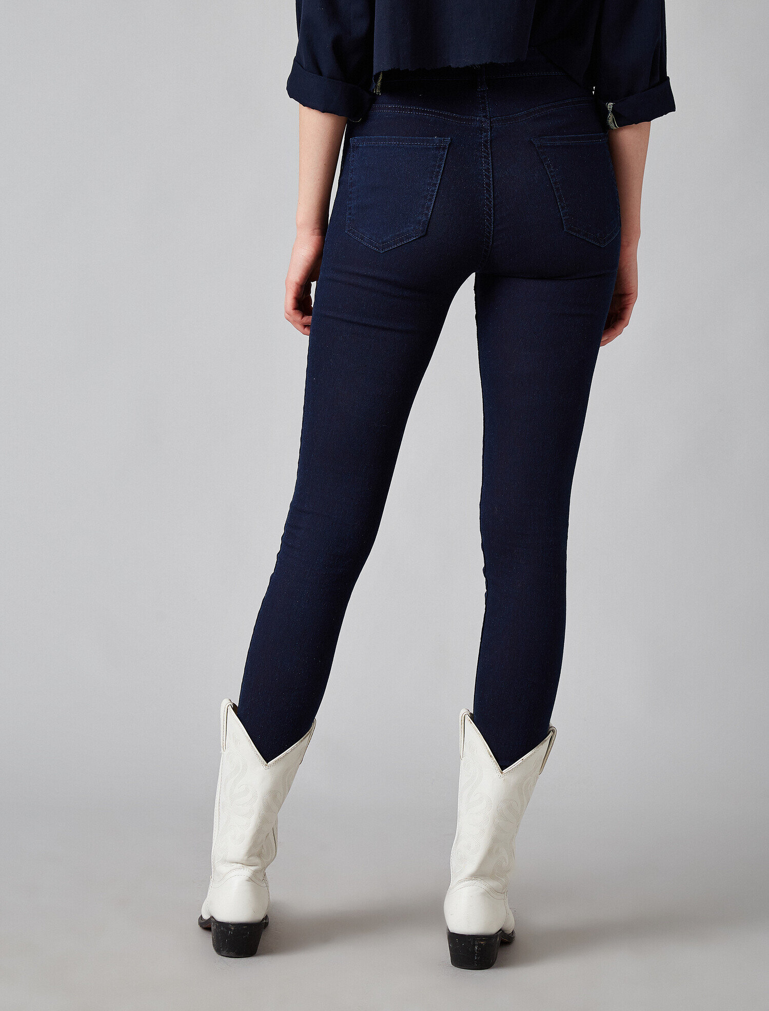   Carmen Jean - Yüksek Bel Dar Kesim Dar Paça Pantolon