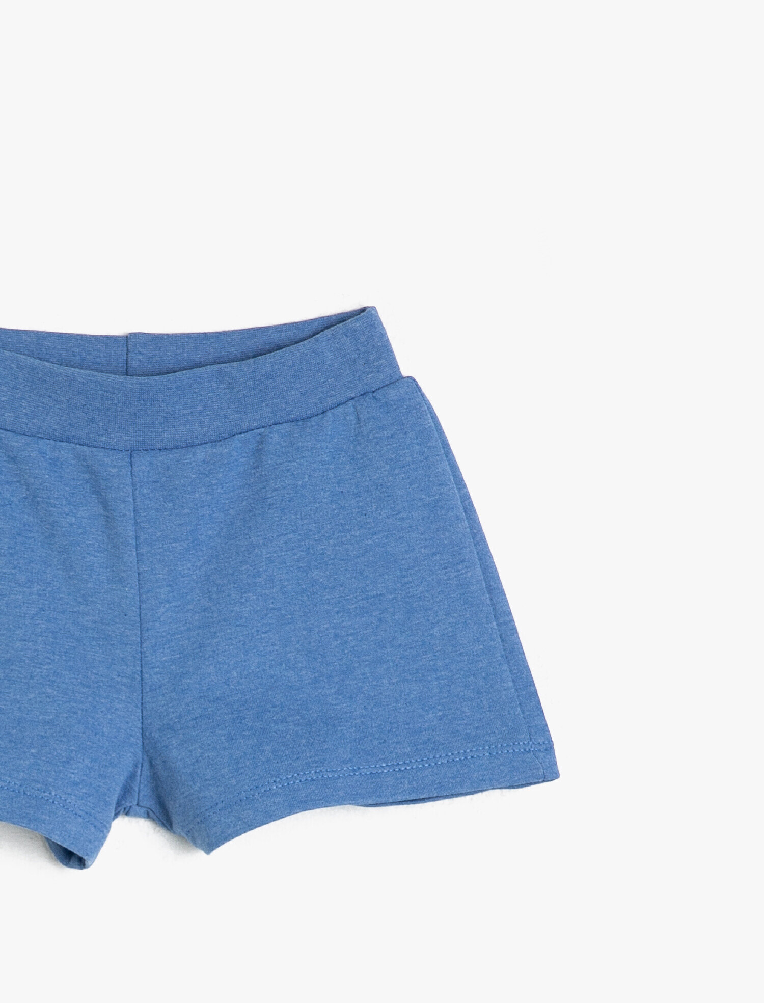 Kız Çocuk Cepsiz Orta Bel Kısa Şort