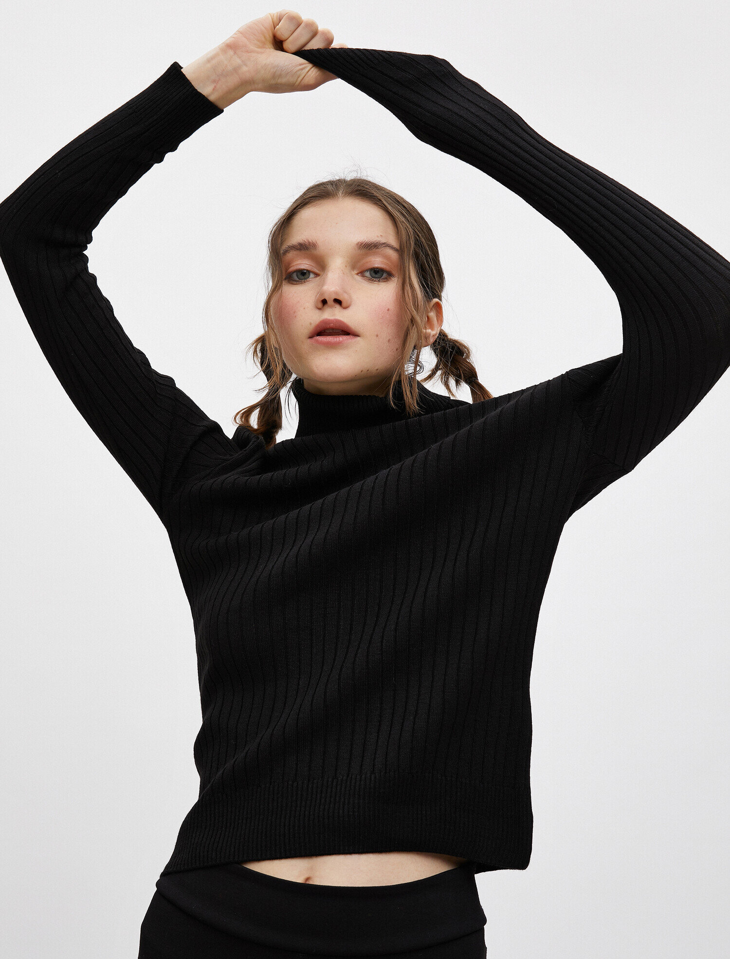   Balıkçı Yaka Uzun Kollu Triko Kazak