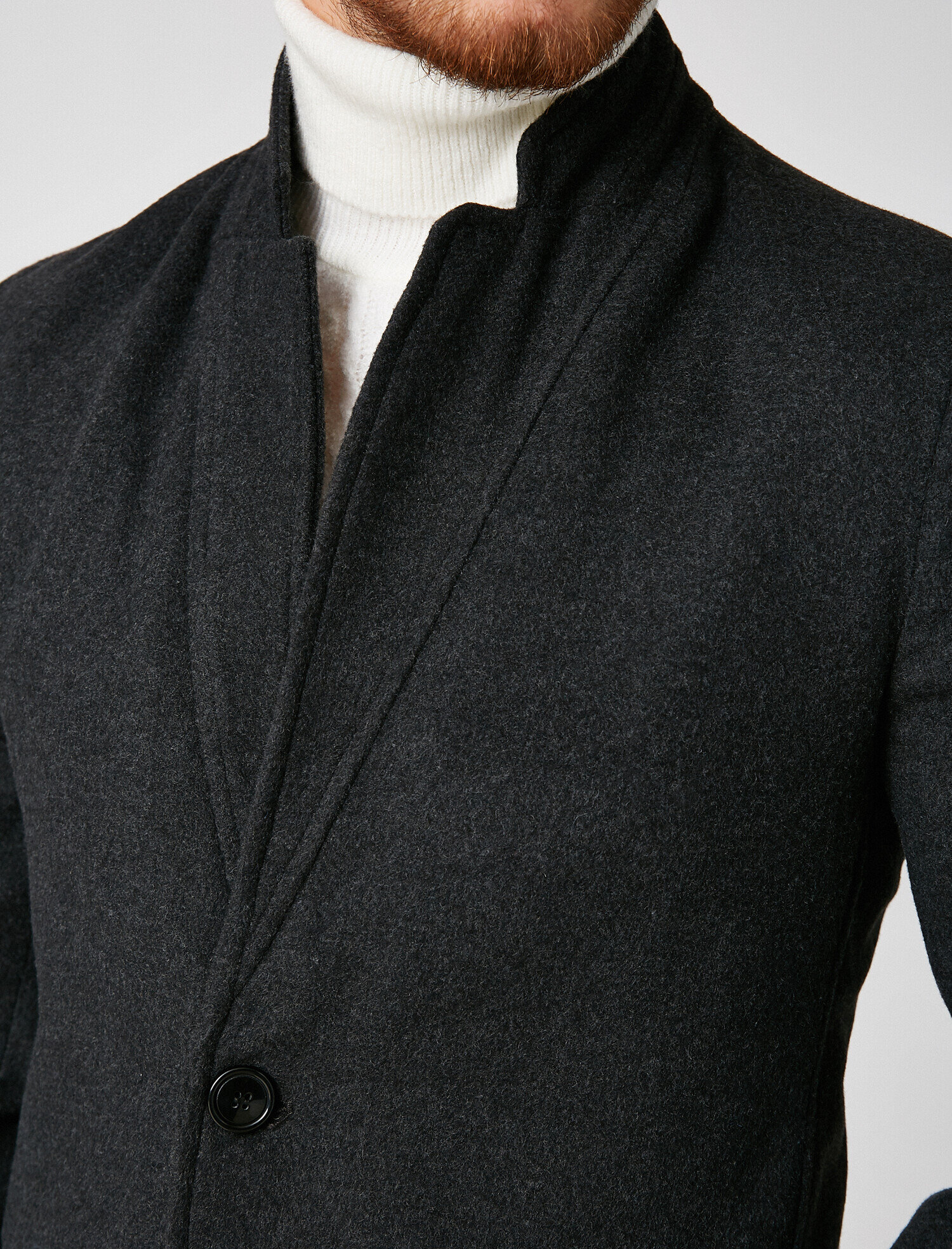   Düğmeli Kaban Cep Detaylı