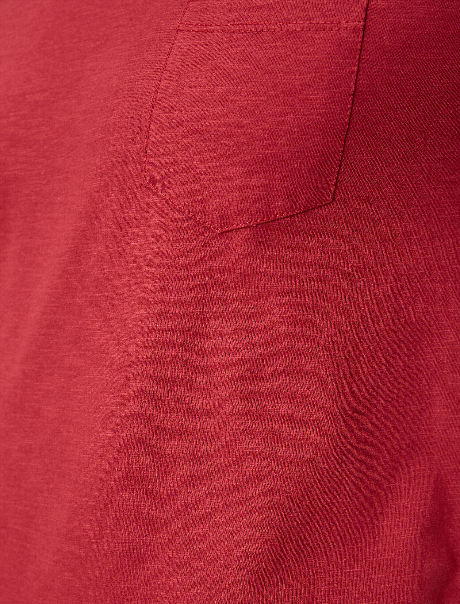 Pamuklu Bisiklet Yaka Kısa Kollu Cepli Tişört