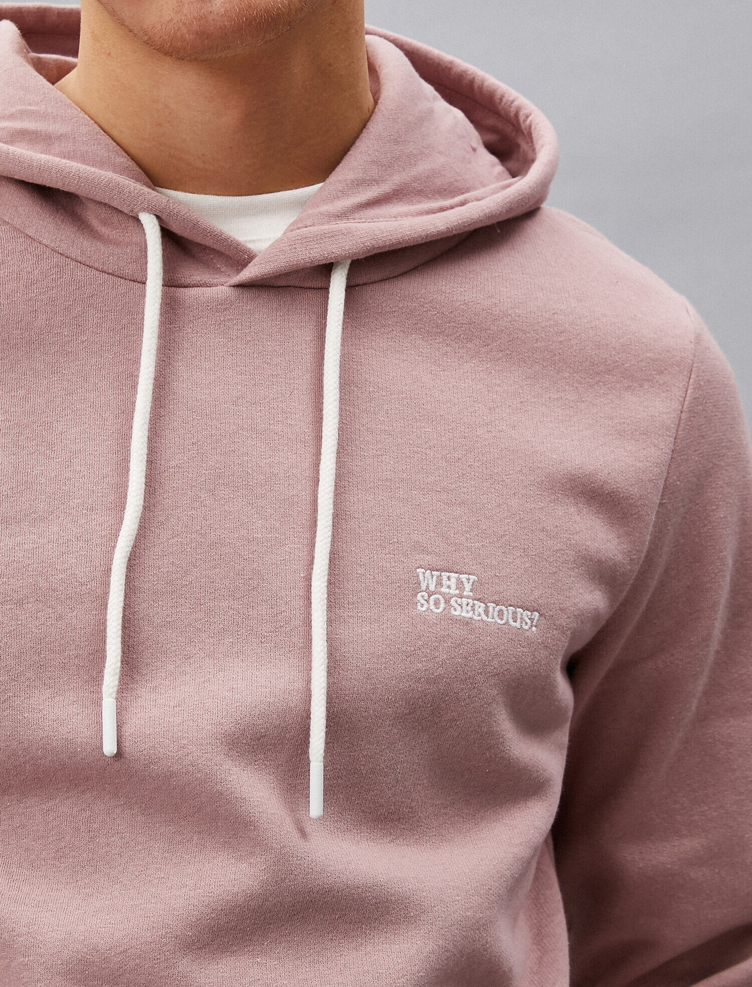   Uzun Kollu Kapüşonlu Slogan Baskılı Sweatshirt