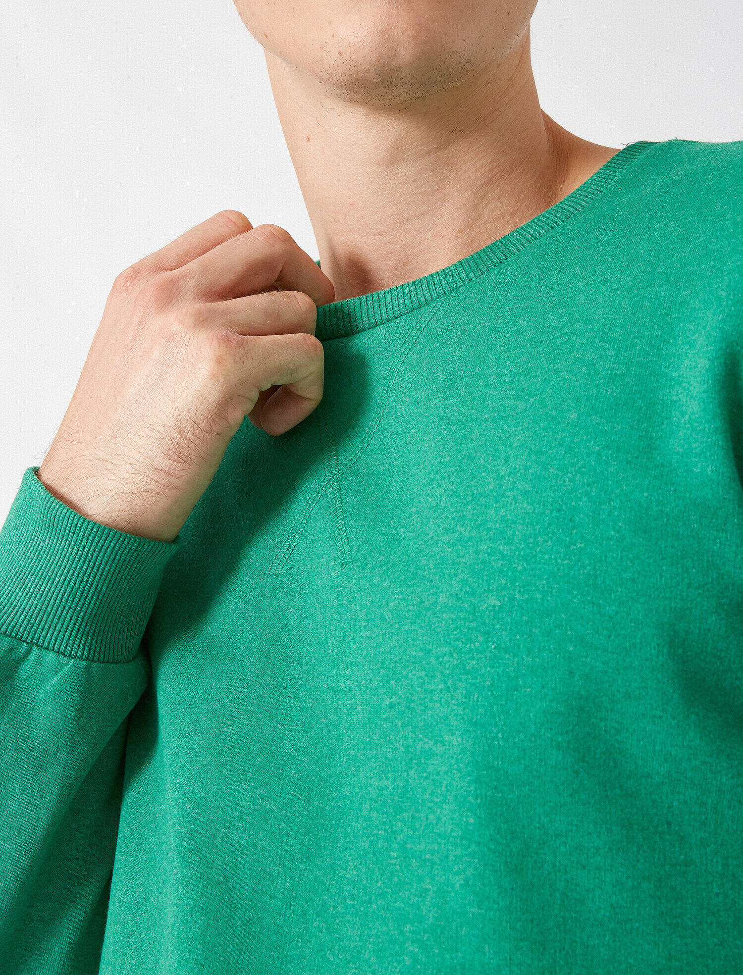 Uzun Kollu Bisiklet Yaka Sweatshirt