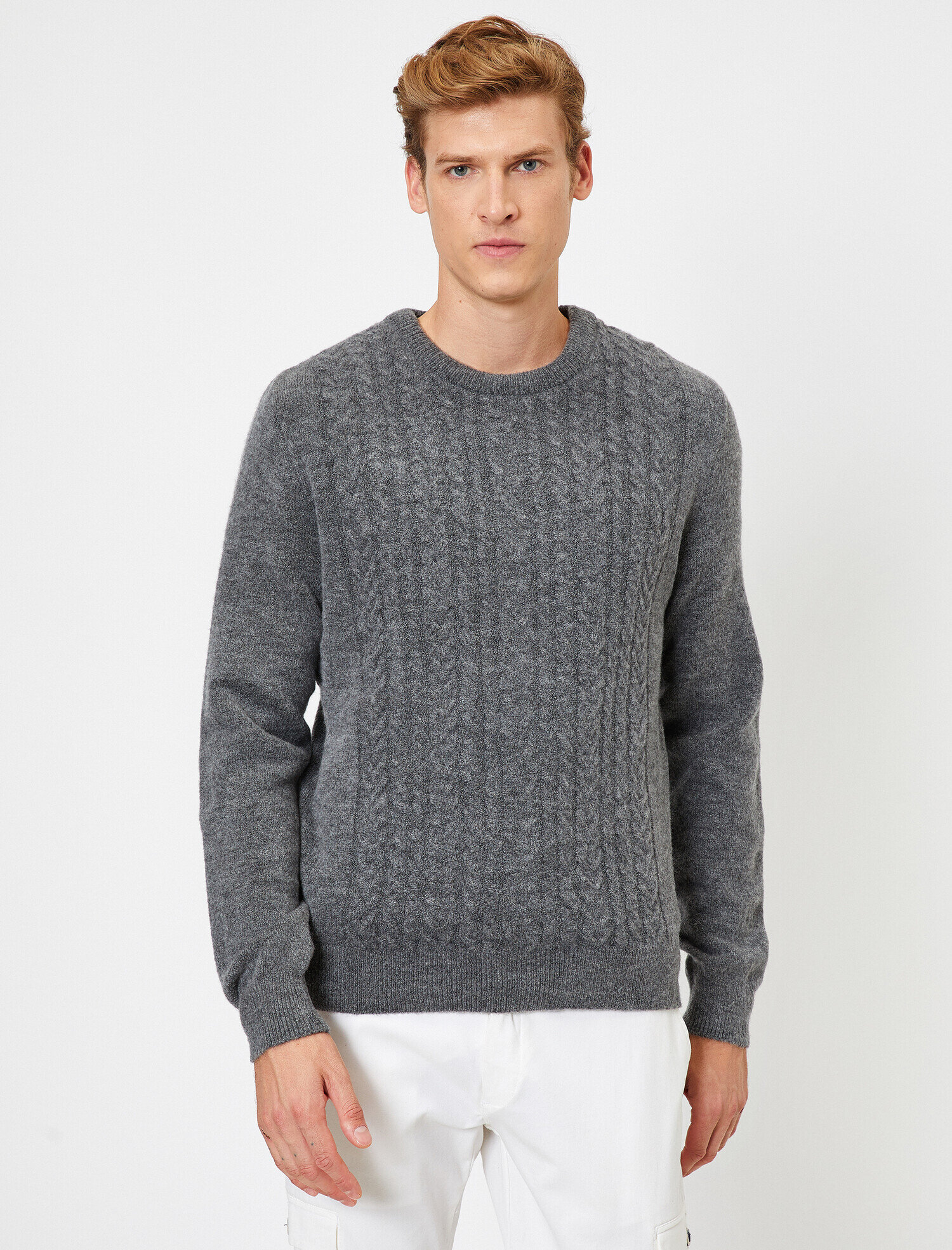   Bisiklet Yaka Slim Fit Triko Kazak