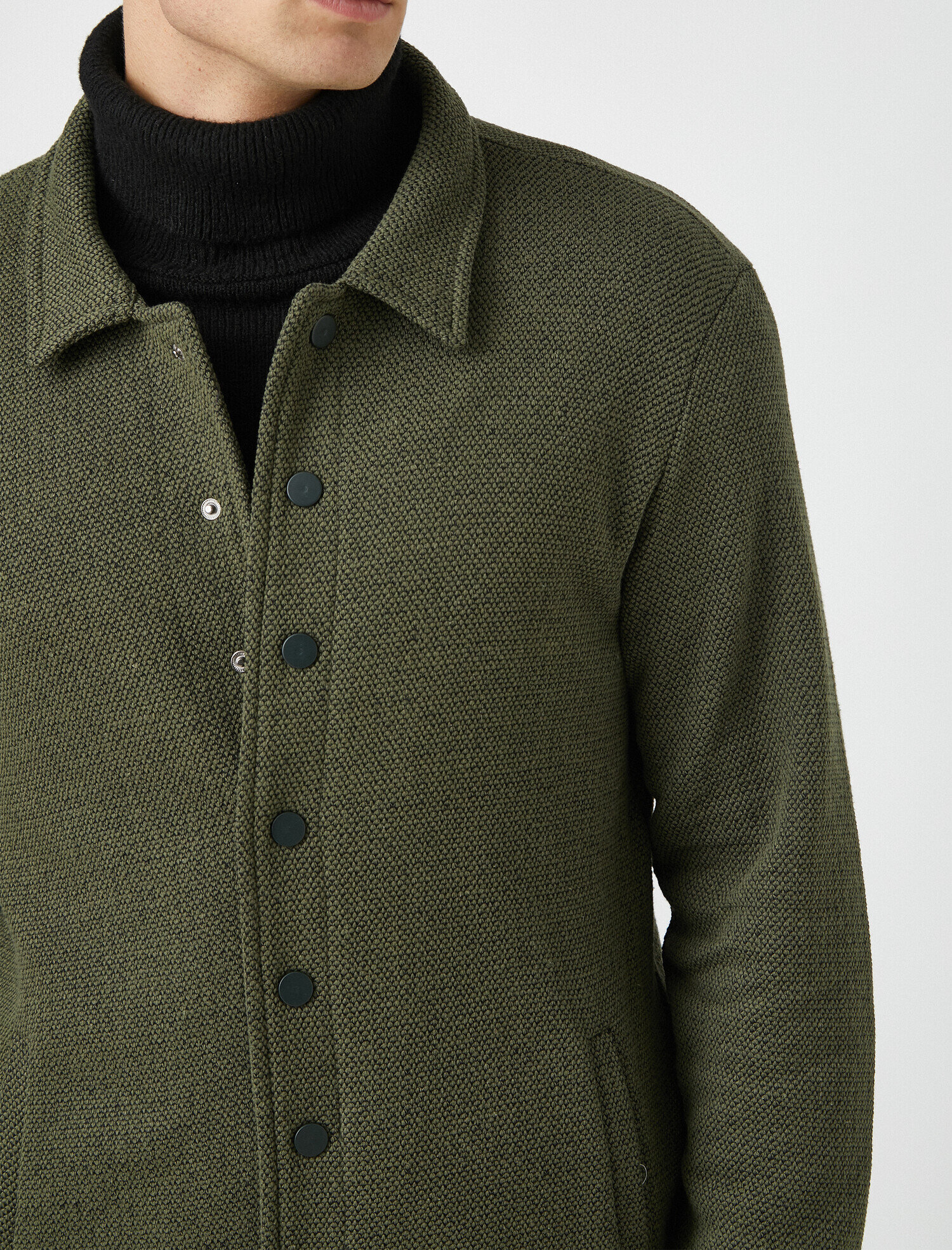   Gömlek Yaka Düğmeli Hırka