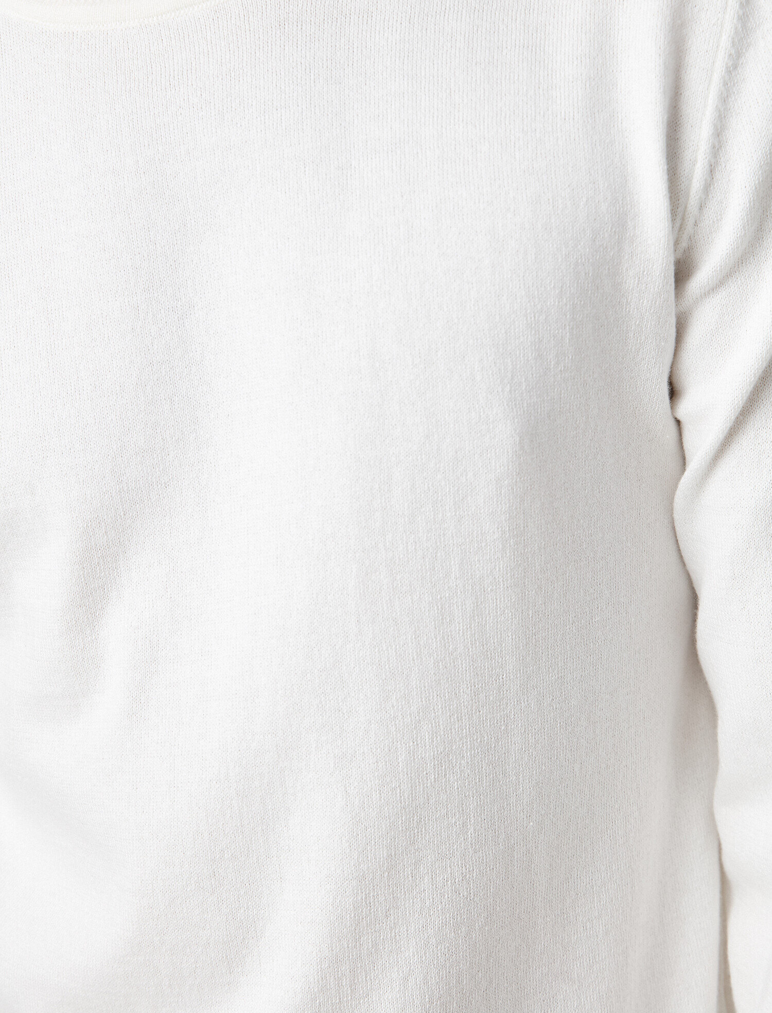   Uzun Kollu Triko Kazak Pamuklu Bisiklet Yaka