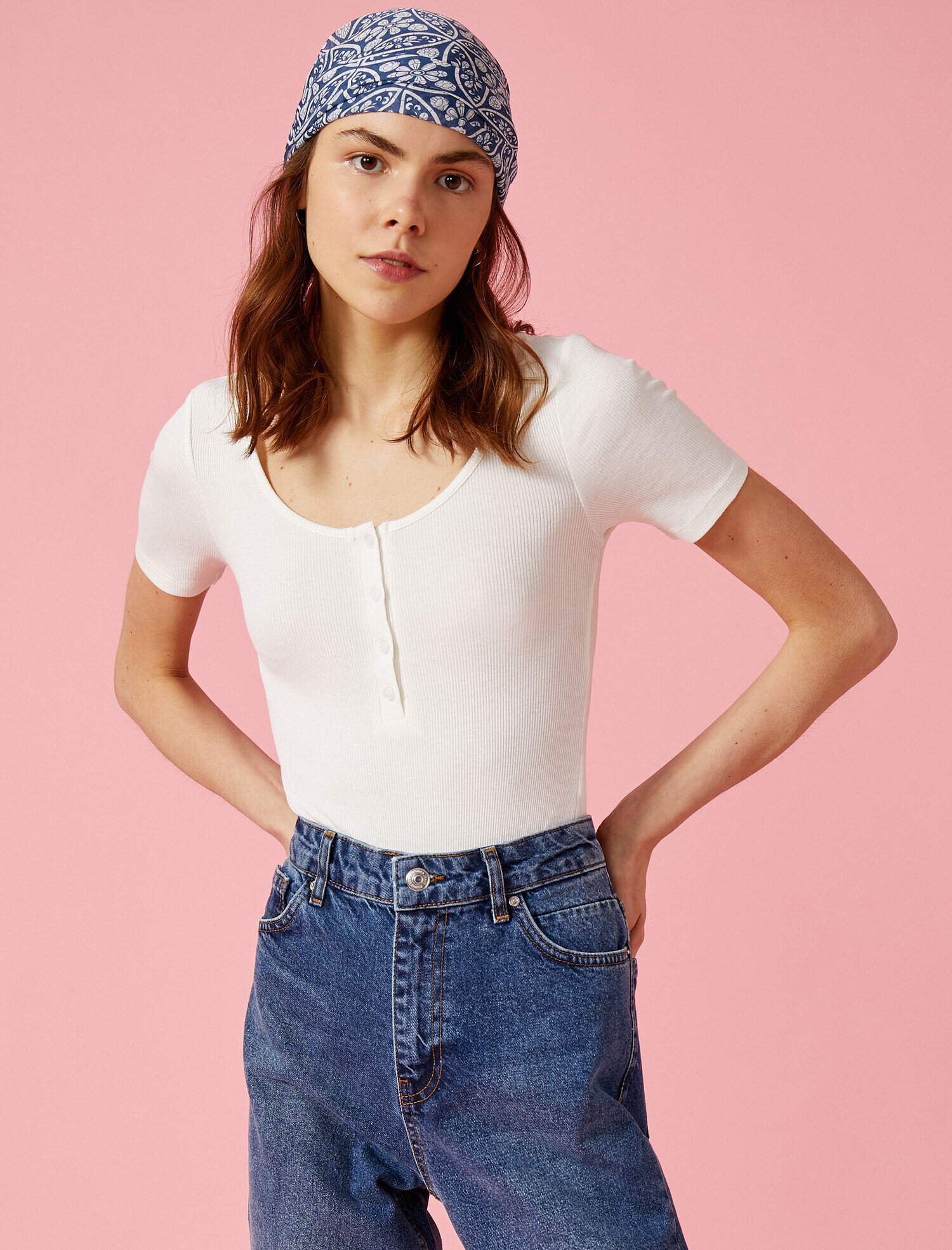   Kısa Kollu Body Ribanalı