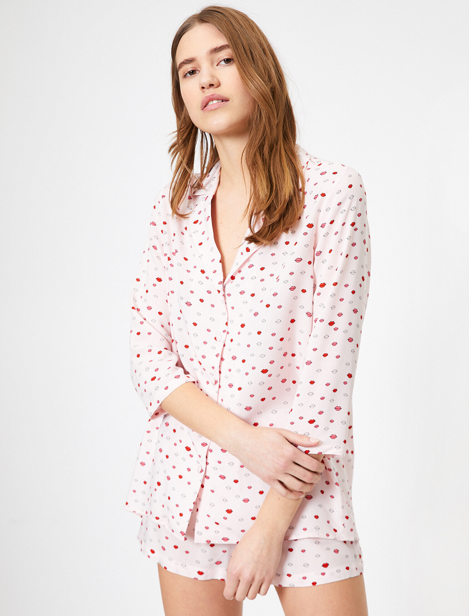   Desenli Pijama Üstü
