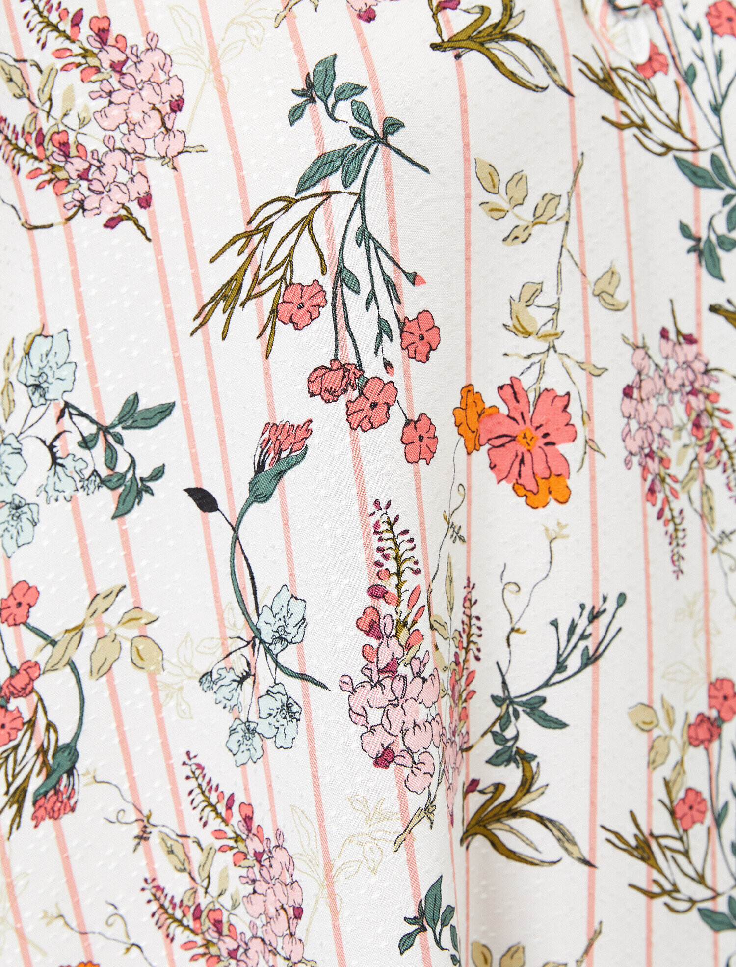   Çİçekli Kısa Kollu Çiçekli Pijama Üstü