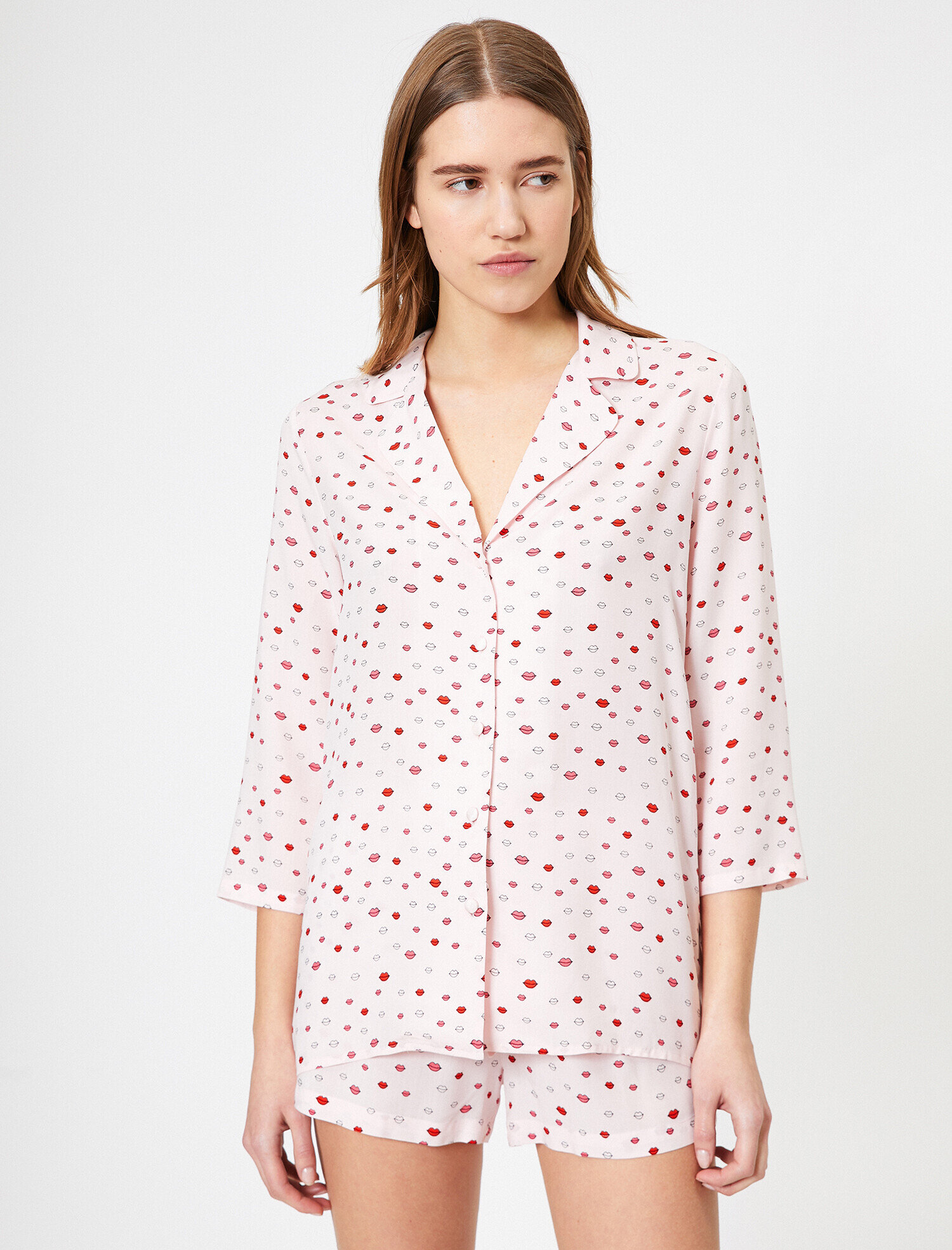   Desenli Pijama Üstü