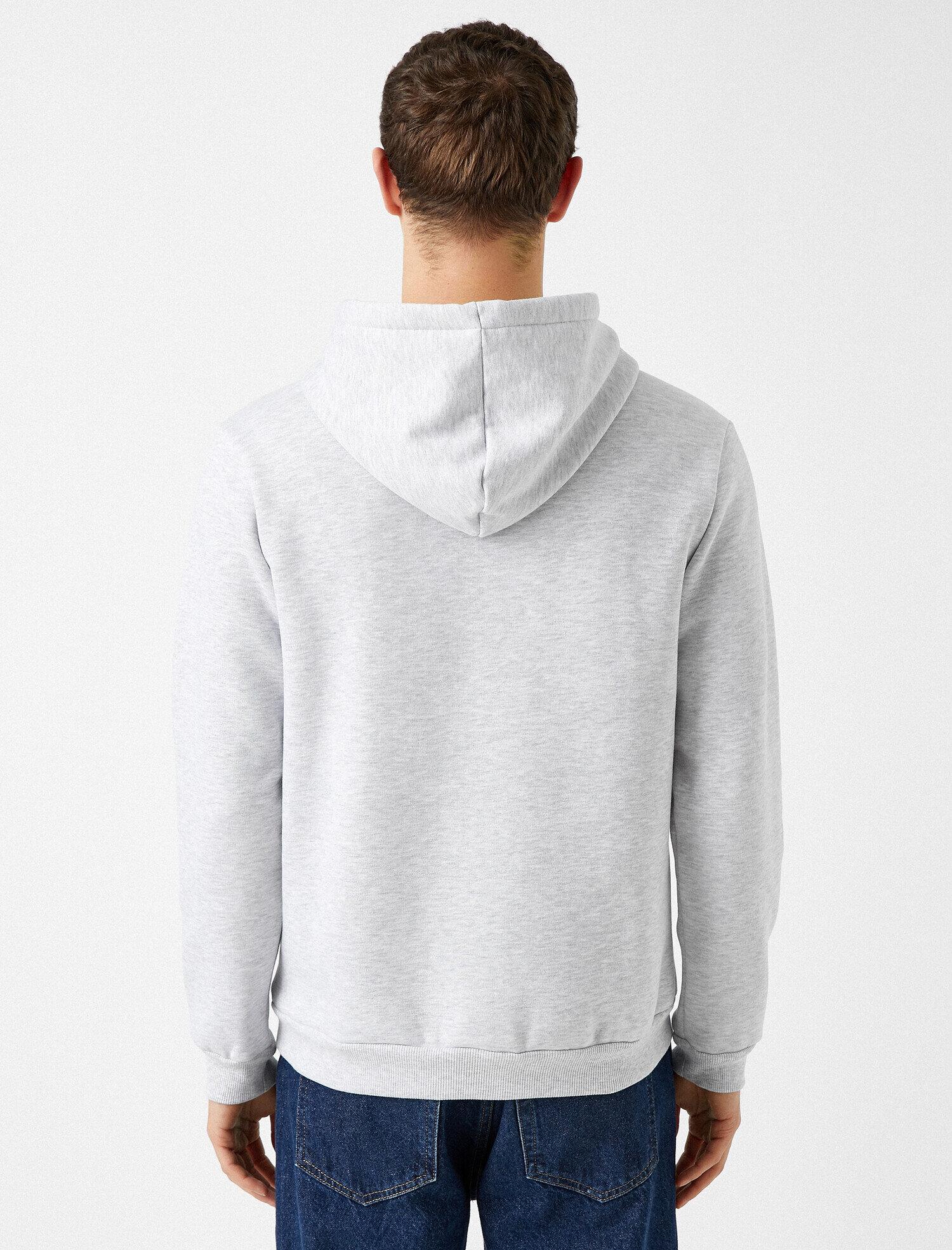   Pamuklu Baskılı Kapüşonlu Sweatshirt