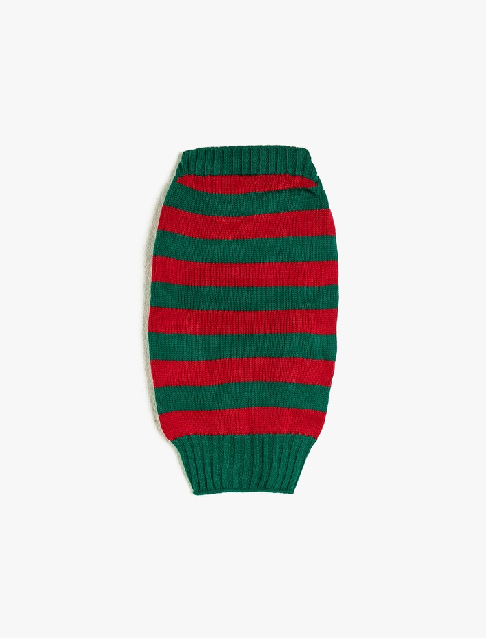  Çizgili Köpek Triko Kazak