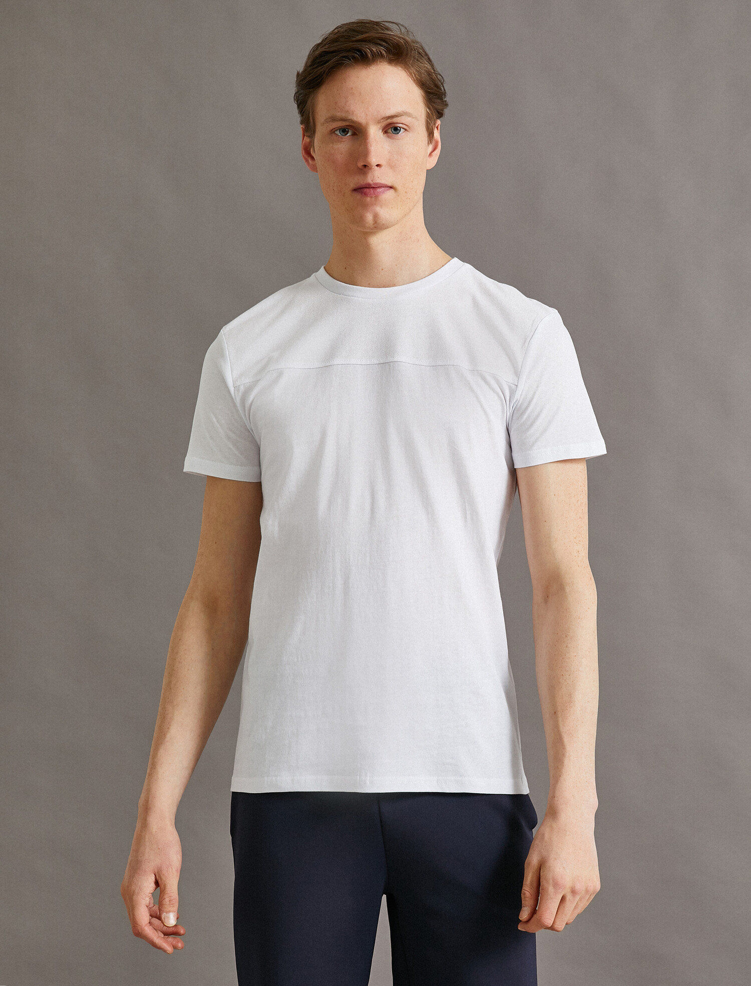 Slim Fit Tişört Basic Pamuklu Kısa Kollu