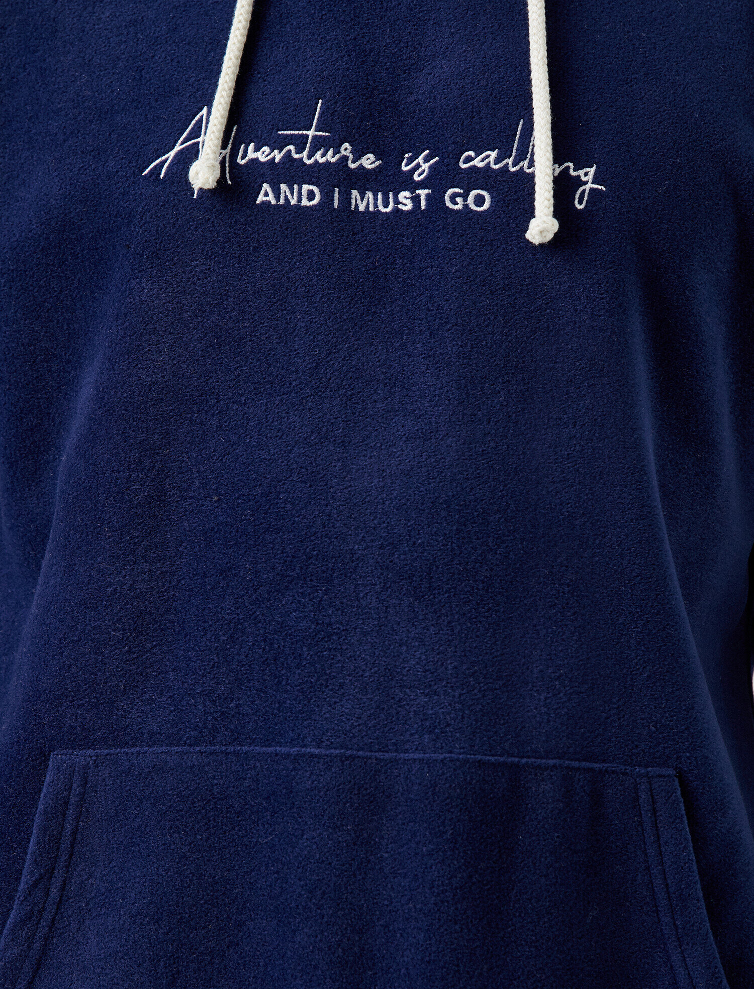 Kanguru Cepli Baskılı Kapüşonlu Sweatshirt
