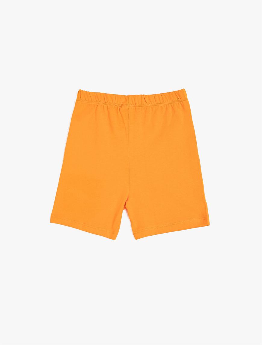 Erkek Bebek Baskılı Basic Normal Bel Şort