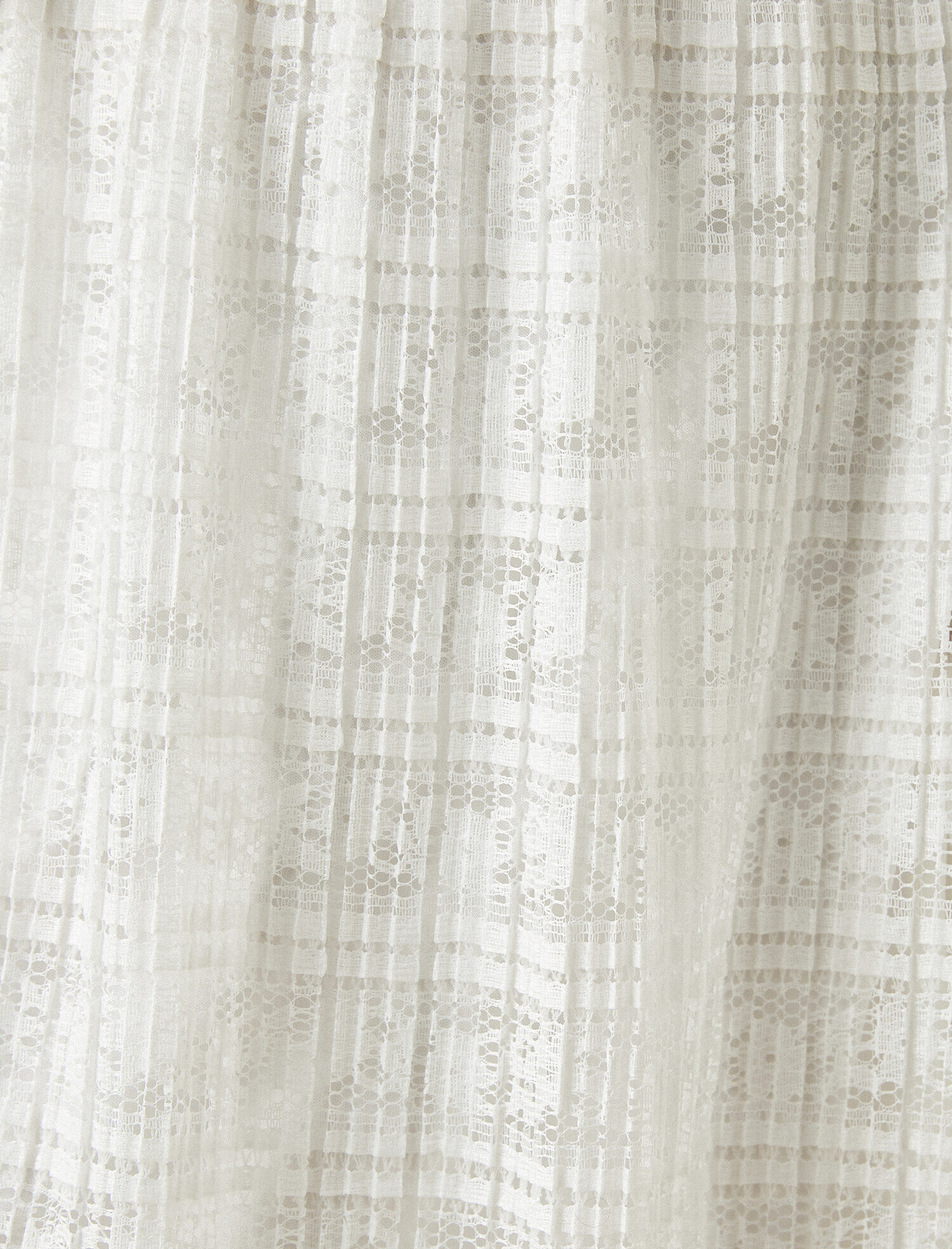   Pileli Dantel Görünümlü Midi Boy Etek