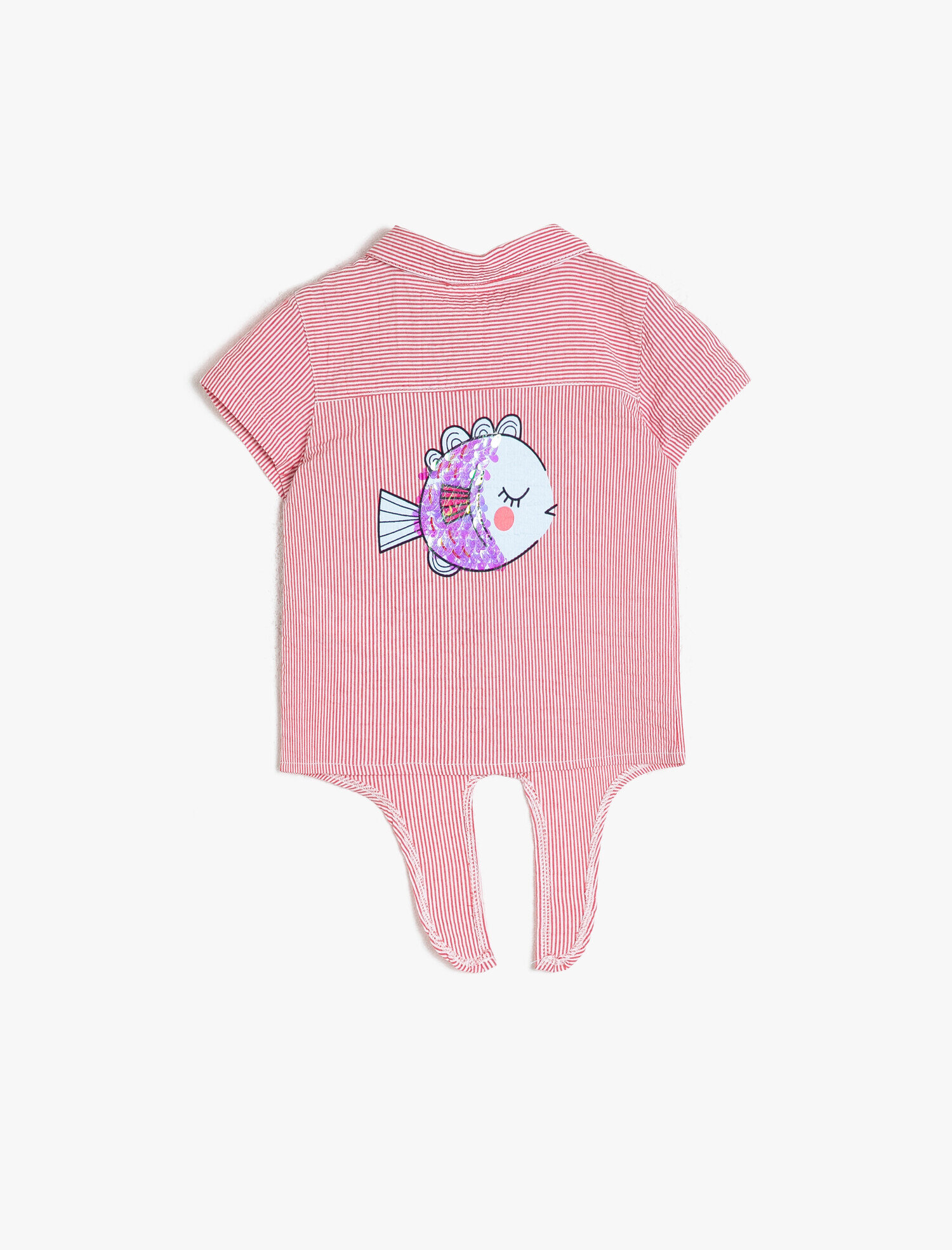  Kız Bebek Çizgili Gömlek