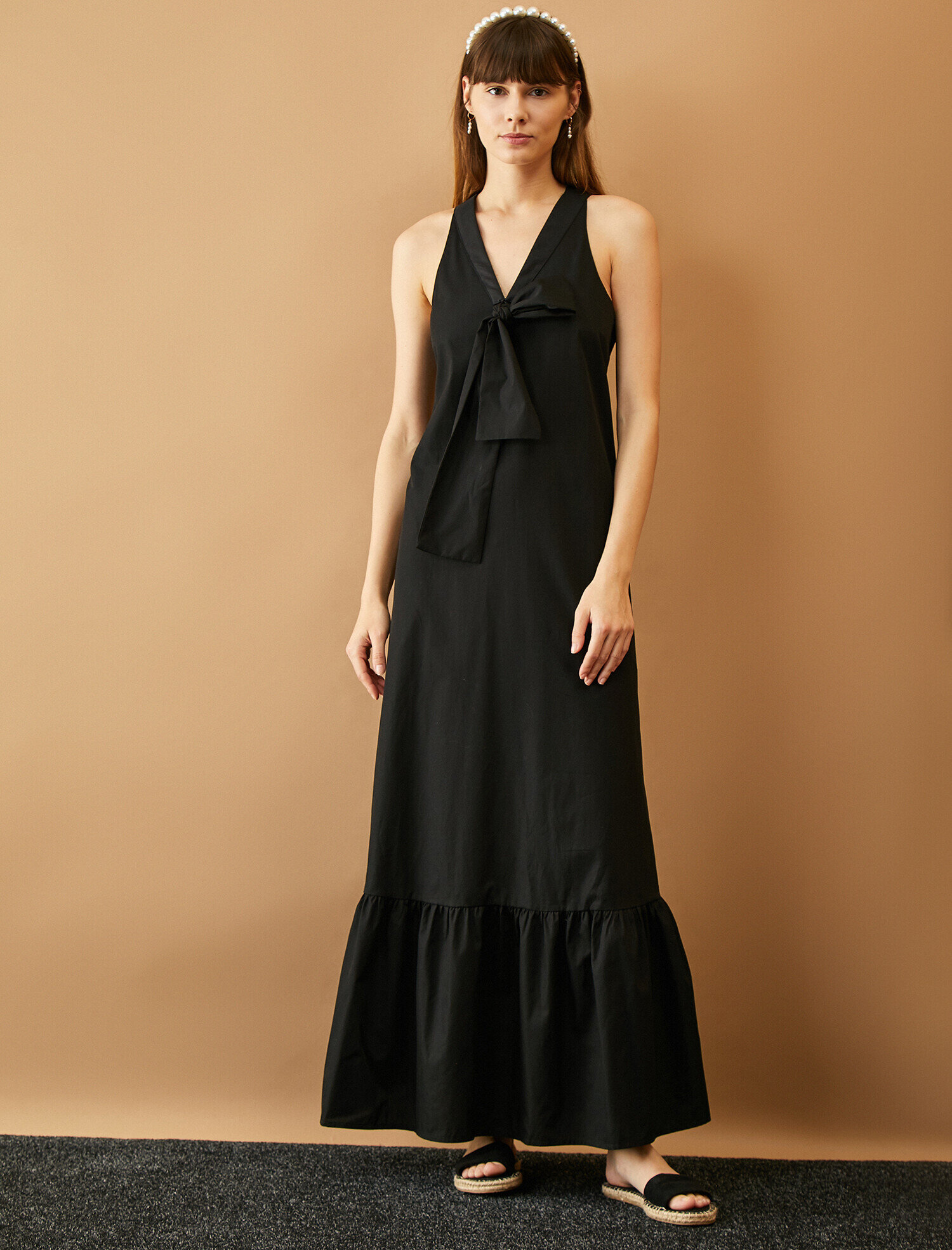   Fırfır Detaylı Elbise