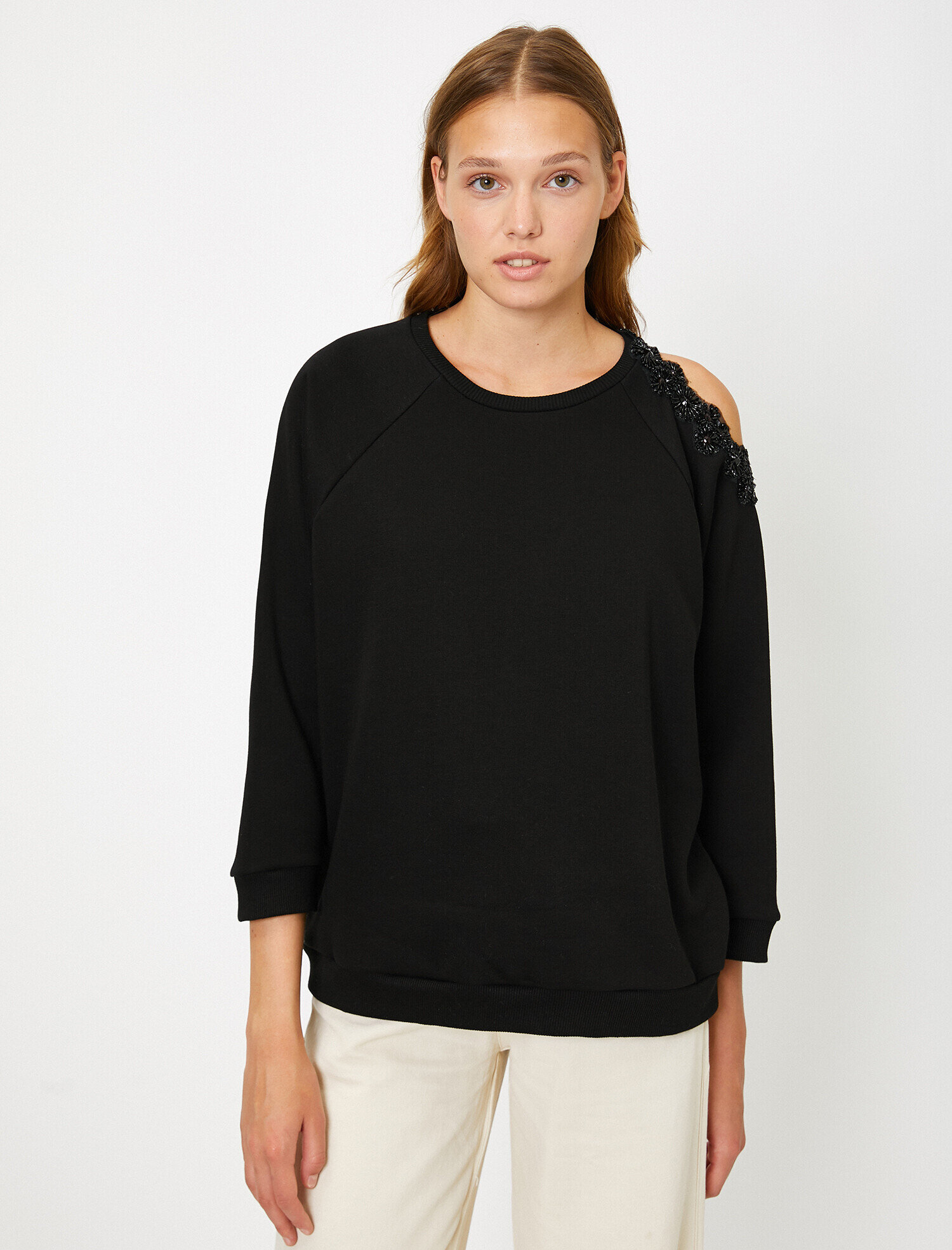   Omuz Detaylı Sweatshirt