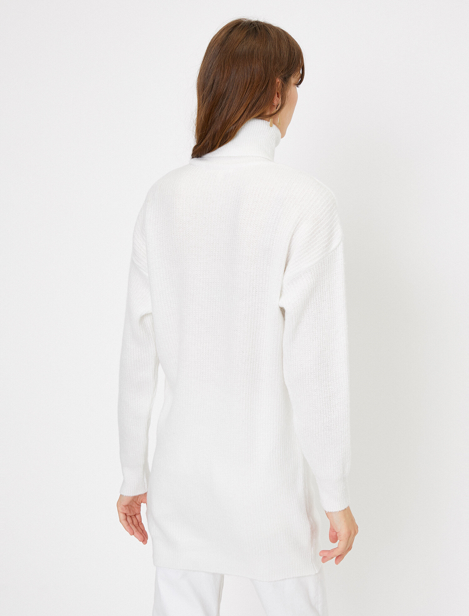   Boğazlı Triko Tunik